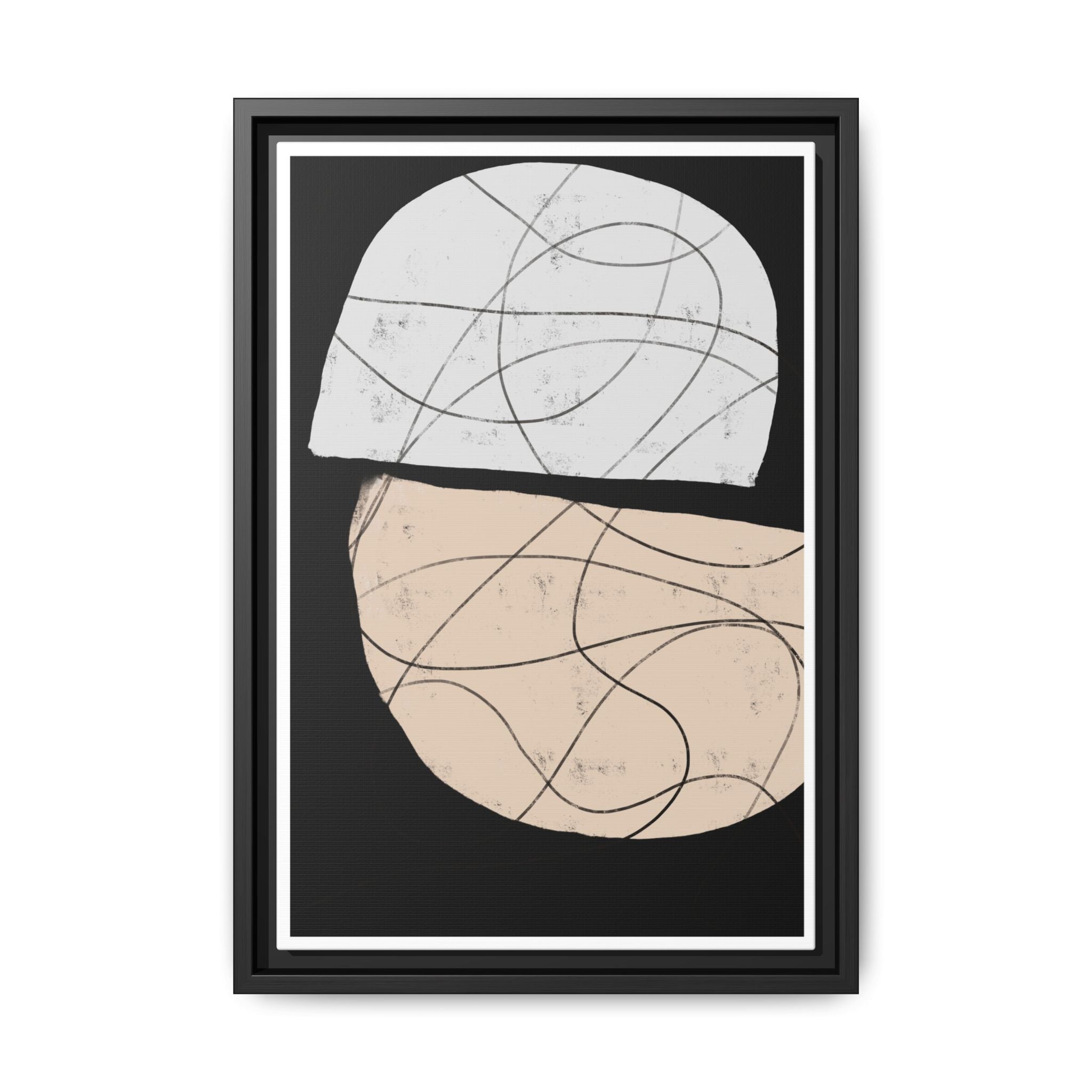 Nocturne Orbit Lines - Framed