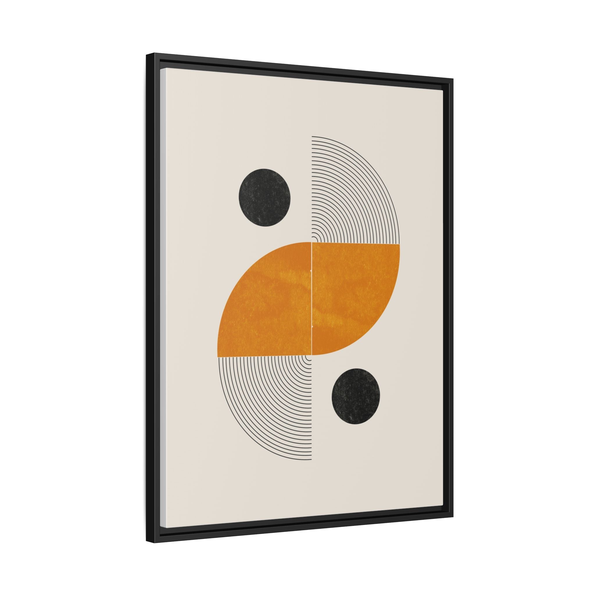 Amber Orbit Balance - Framed
