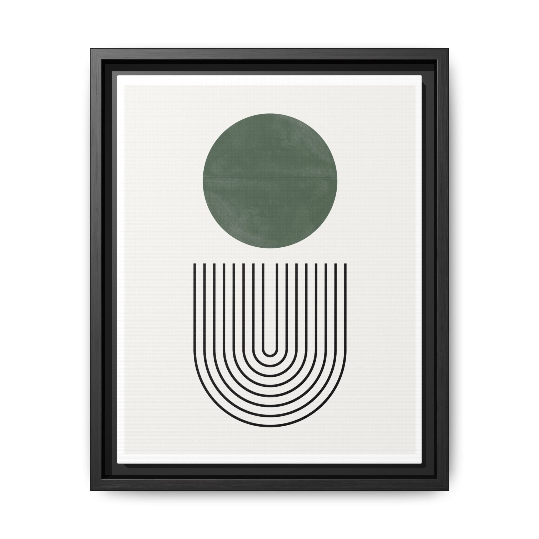 Emerald Orbit Pathways - Framed