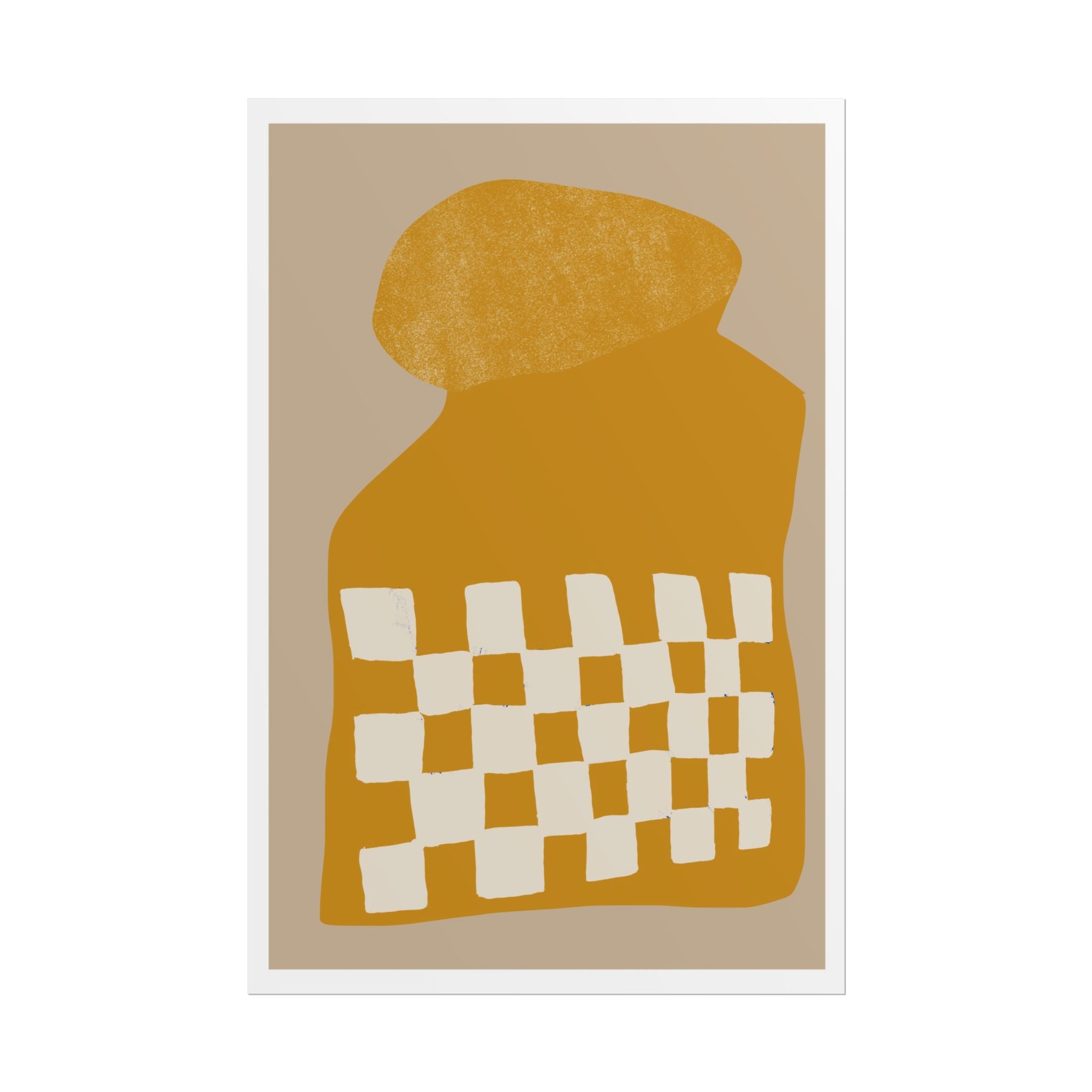 Golden Mosaic Bloom - Poster
