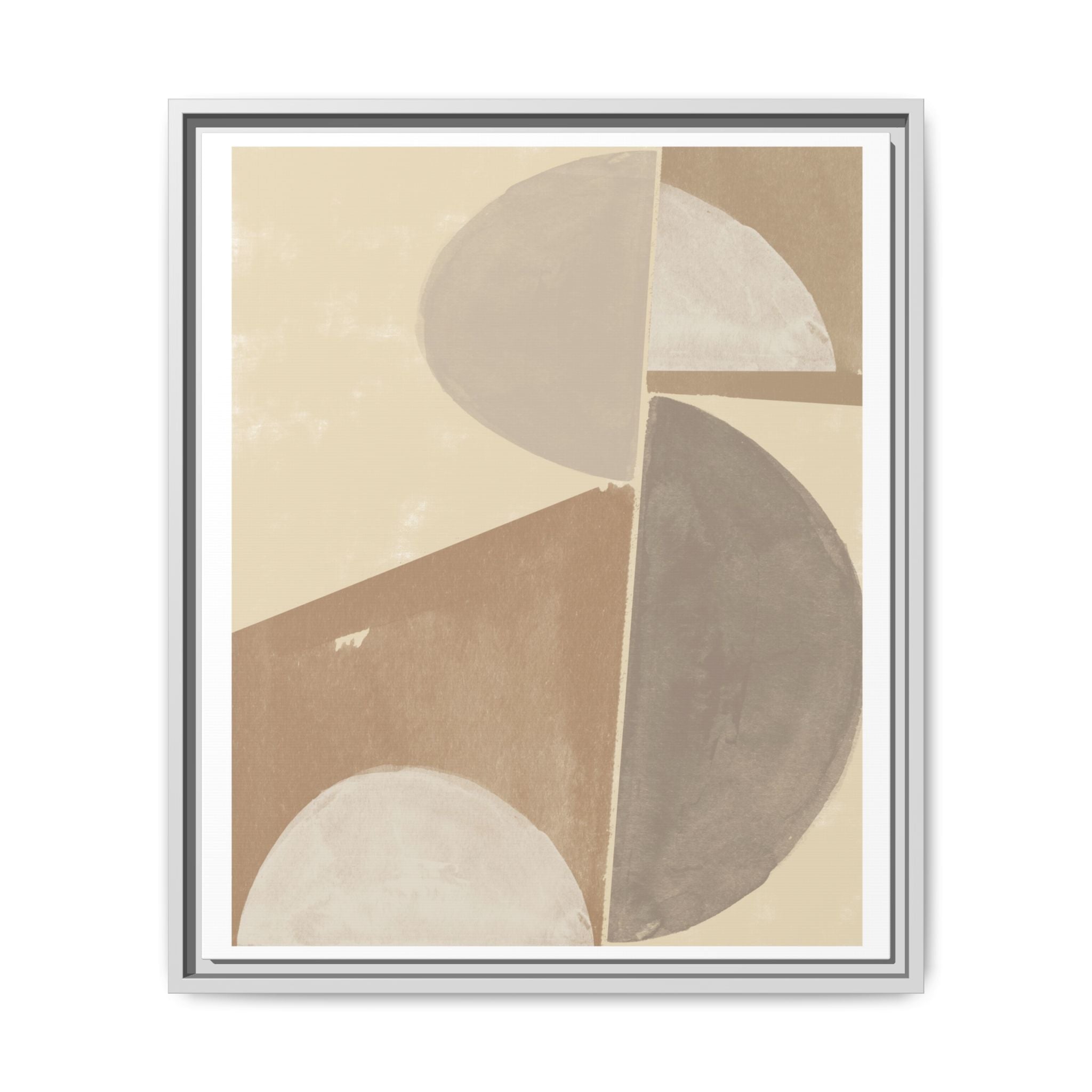 Desert Moon Geometry Echo - Framed