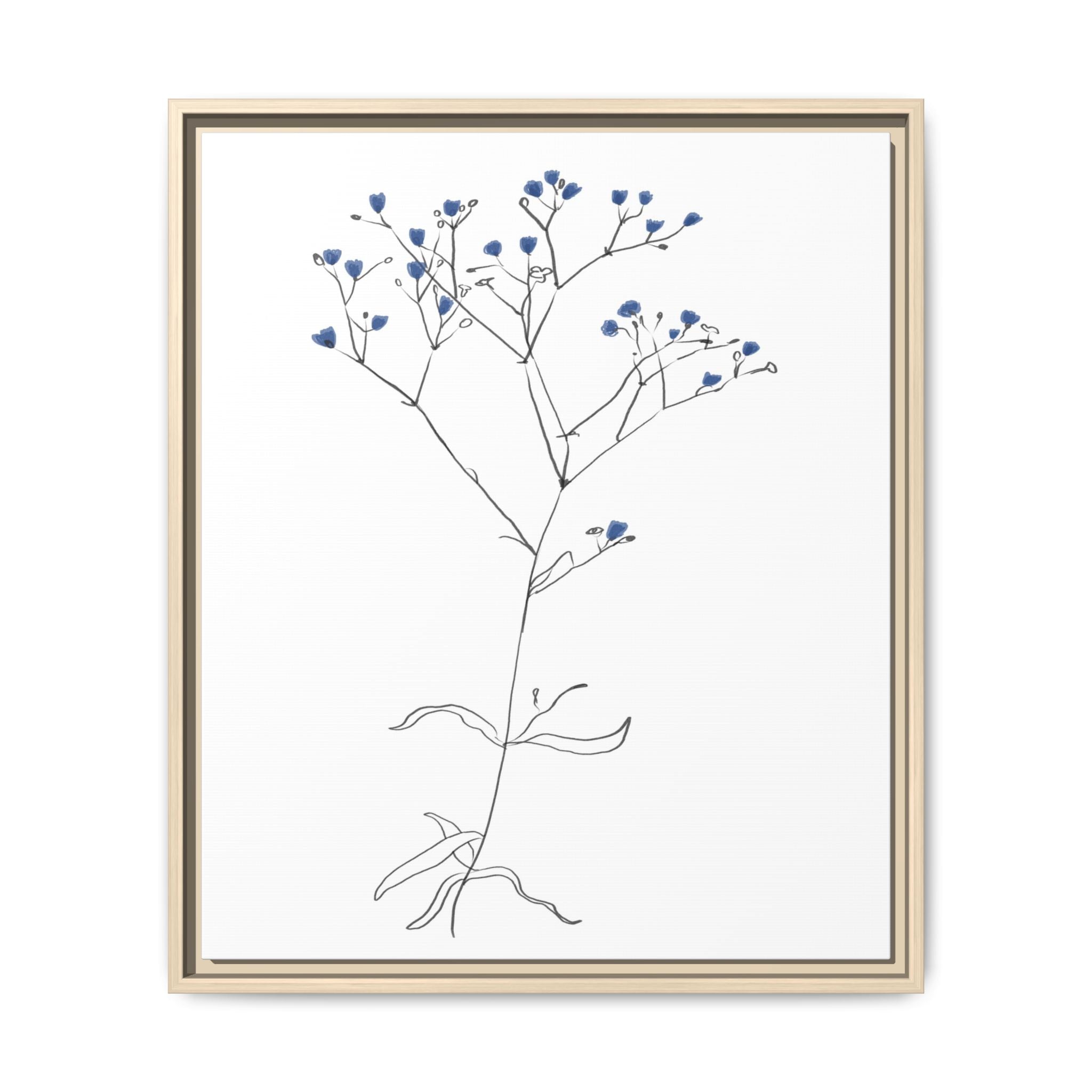 Blue Meadow Whisper - Framed
