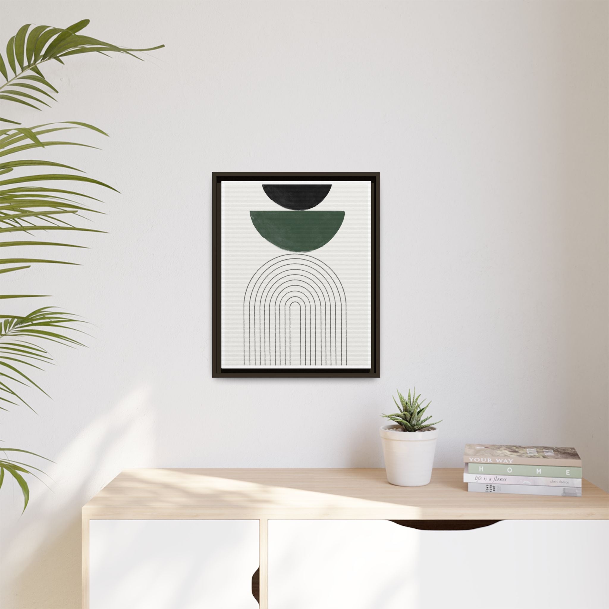 Emerald Arc Horizon - Framed