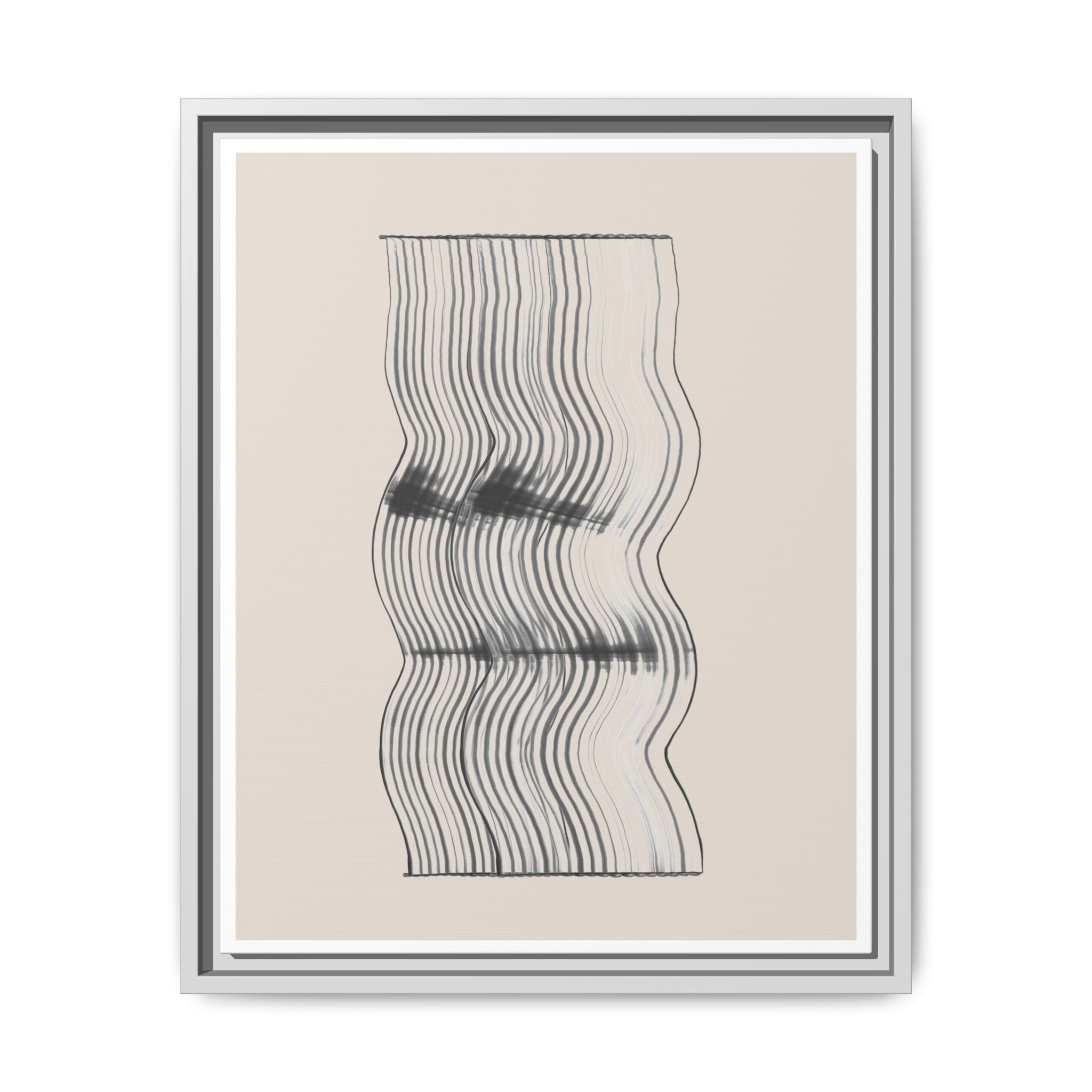 Velvet Ripple Linework Flow - Framed