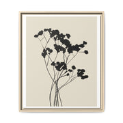 Velvet Bloom Silhouettes - Framed