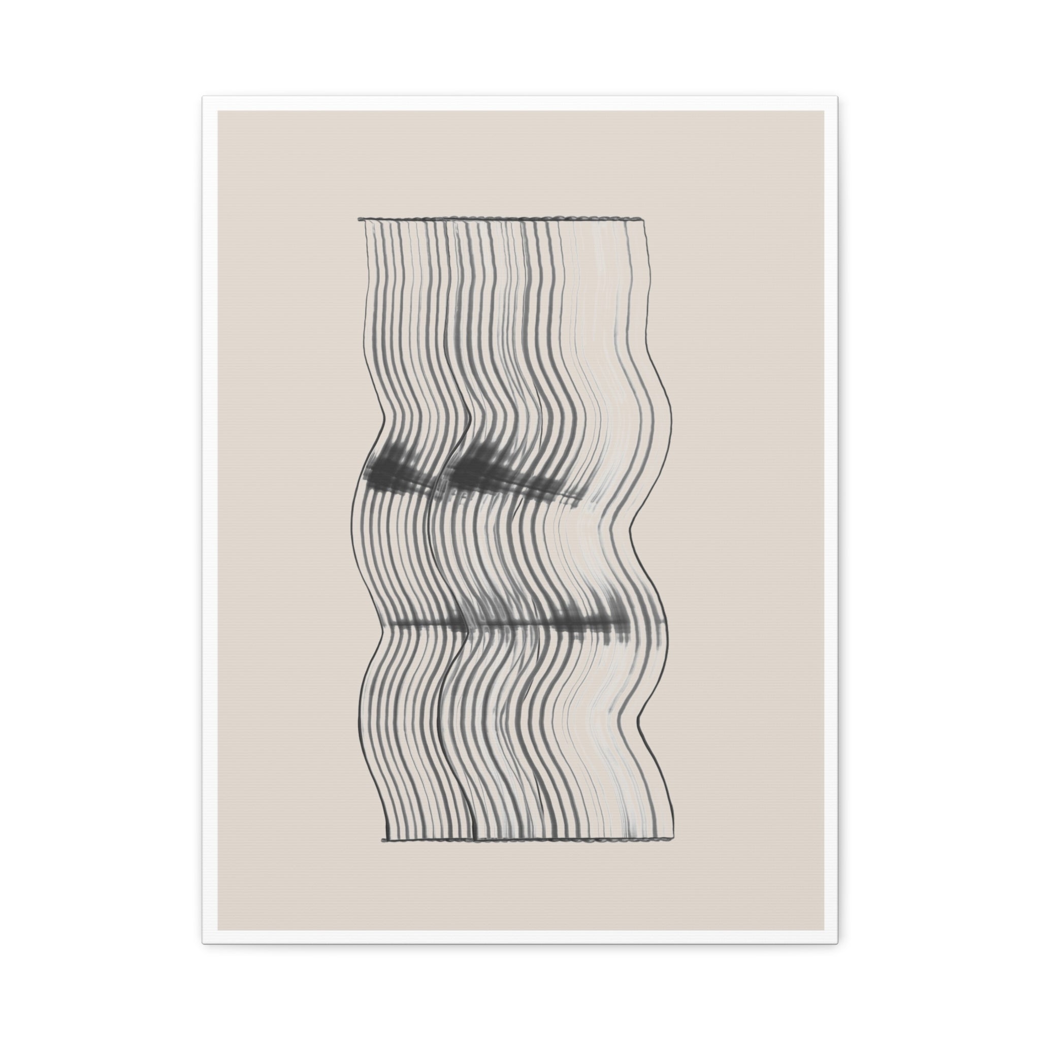 Velvet Ripple Linework Flow - Canvas