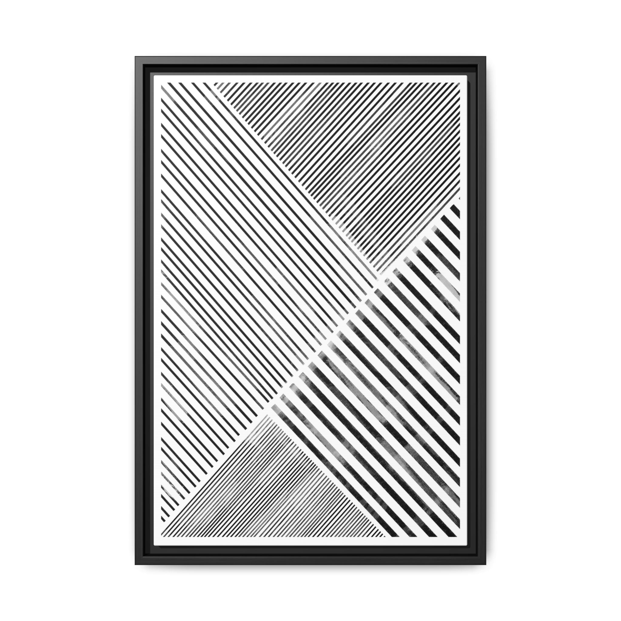 Monochrome Motion Angles - Framed
