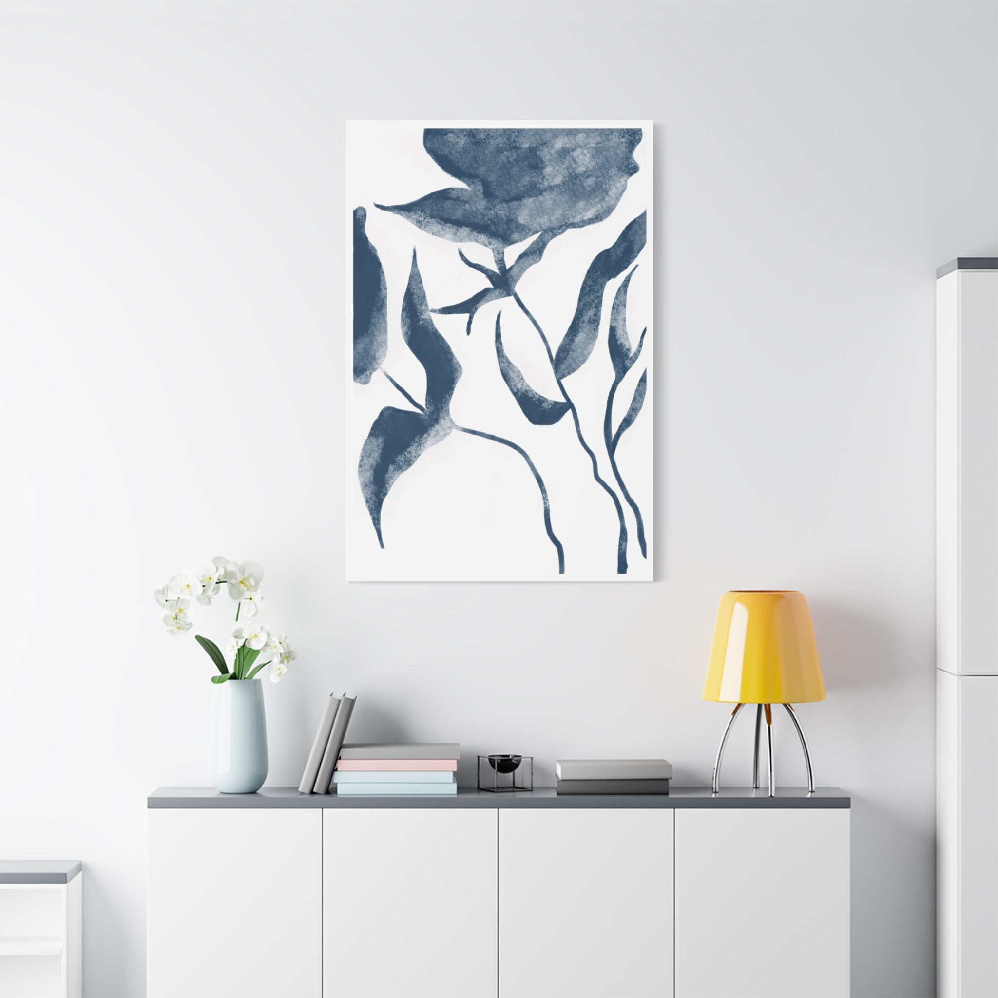 Indigo Bloom Reverie - Canvas