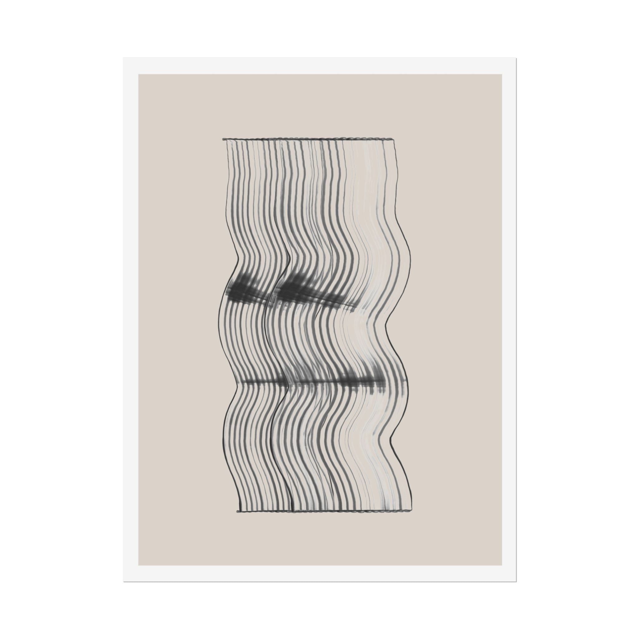 Velvet Ripple Linework Flow - Poster