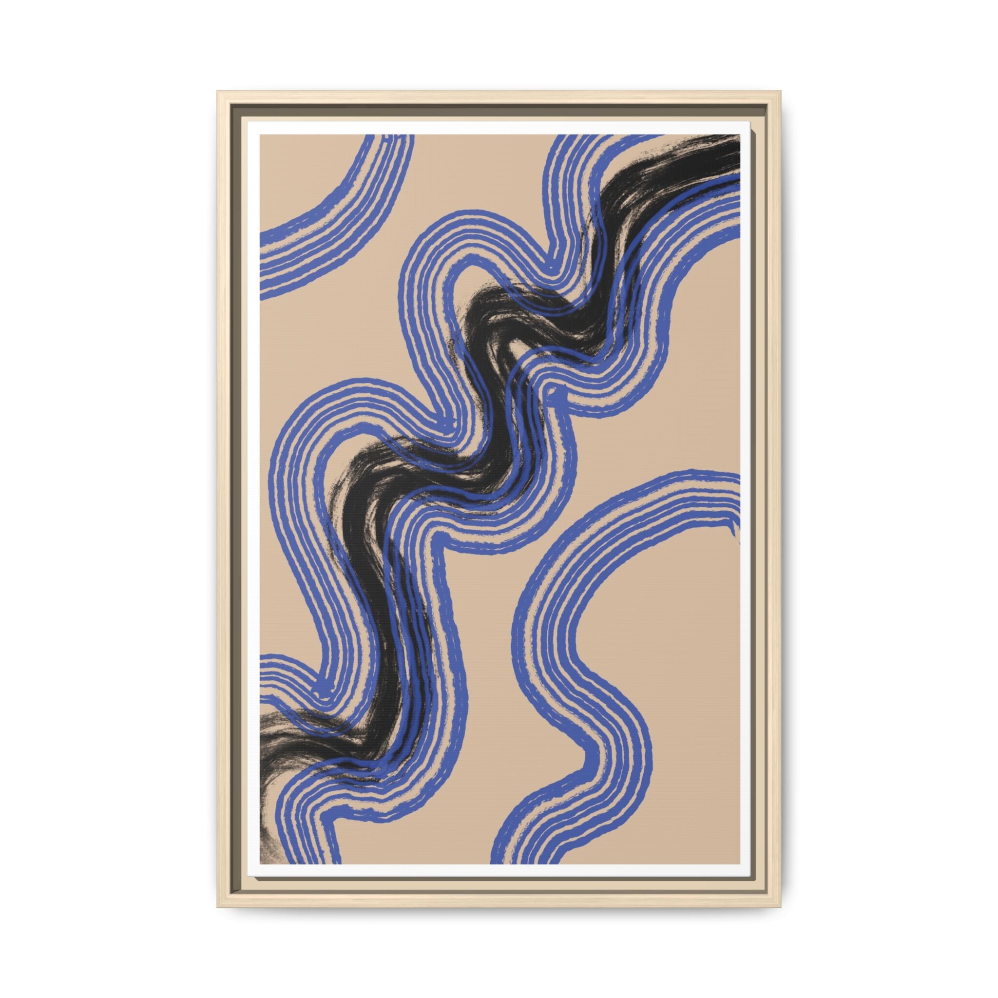 Indigo Rhythm Passage - Framed