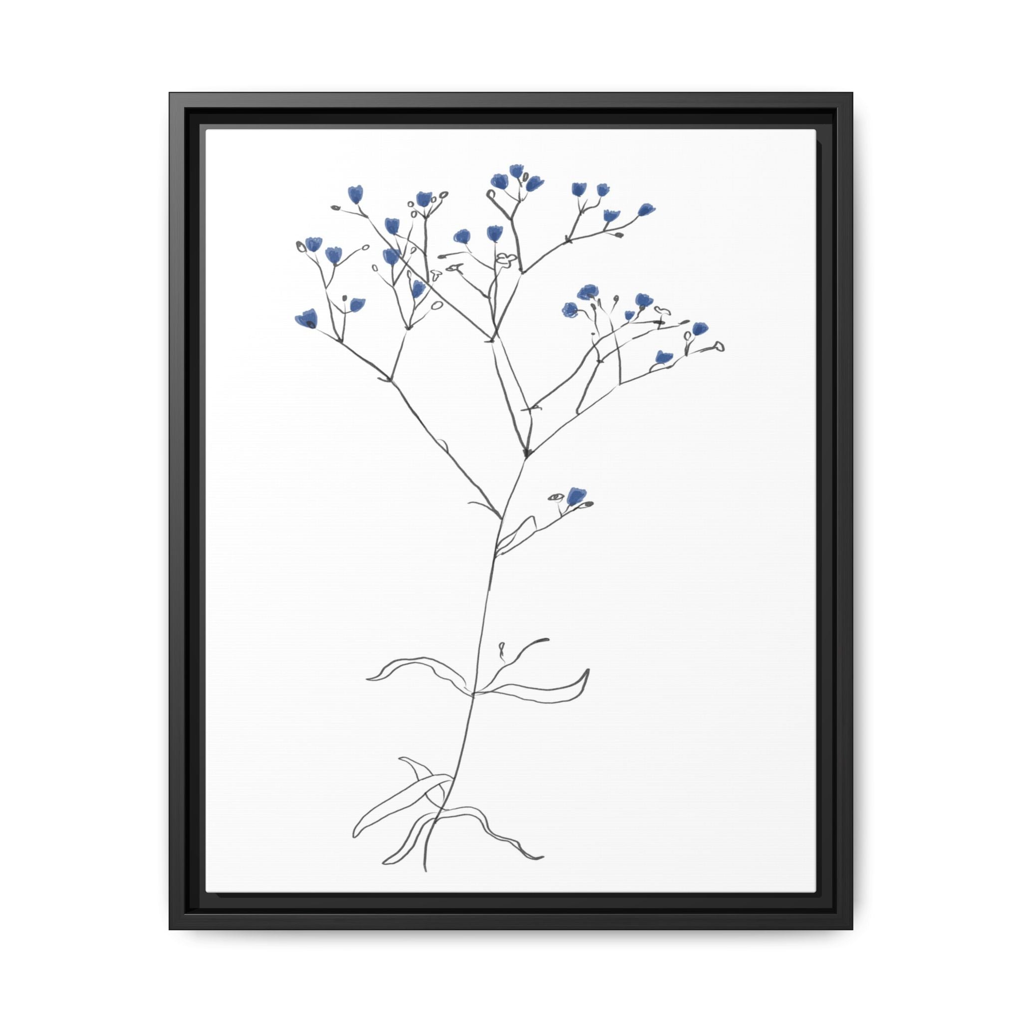 Blue Meadow Whisper - Framed