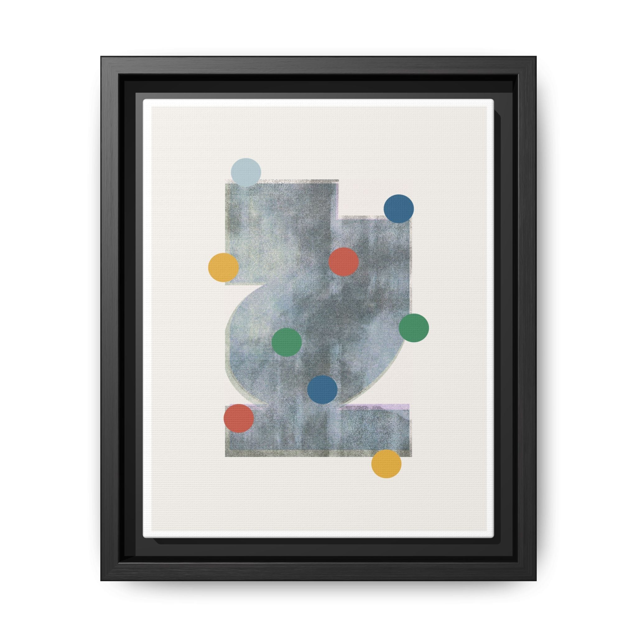 Muted Geometry Reverie - Framed