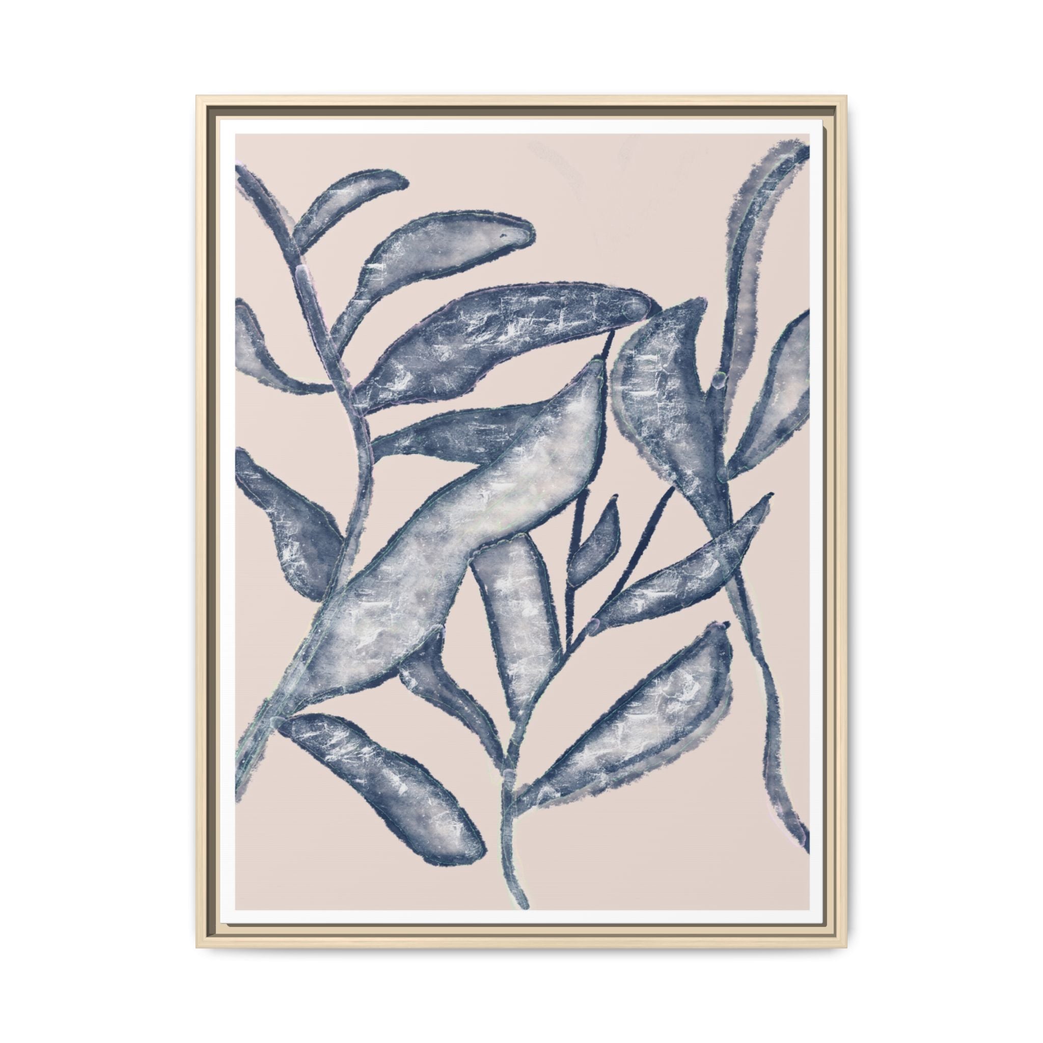 Moonlit Botanical Veil - Framed