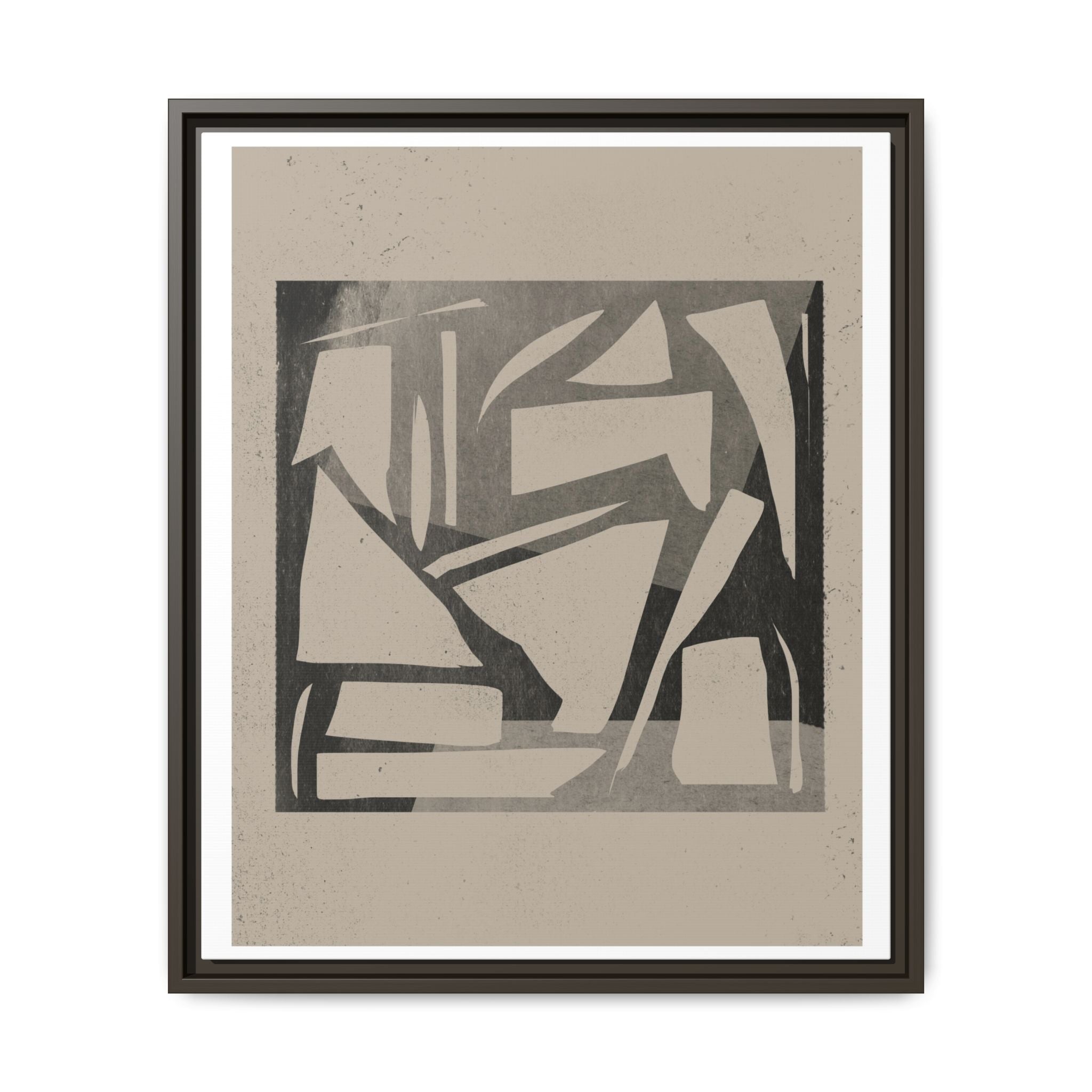 Shadow Fragment Rhythm Study - Framed