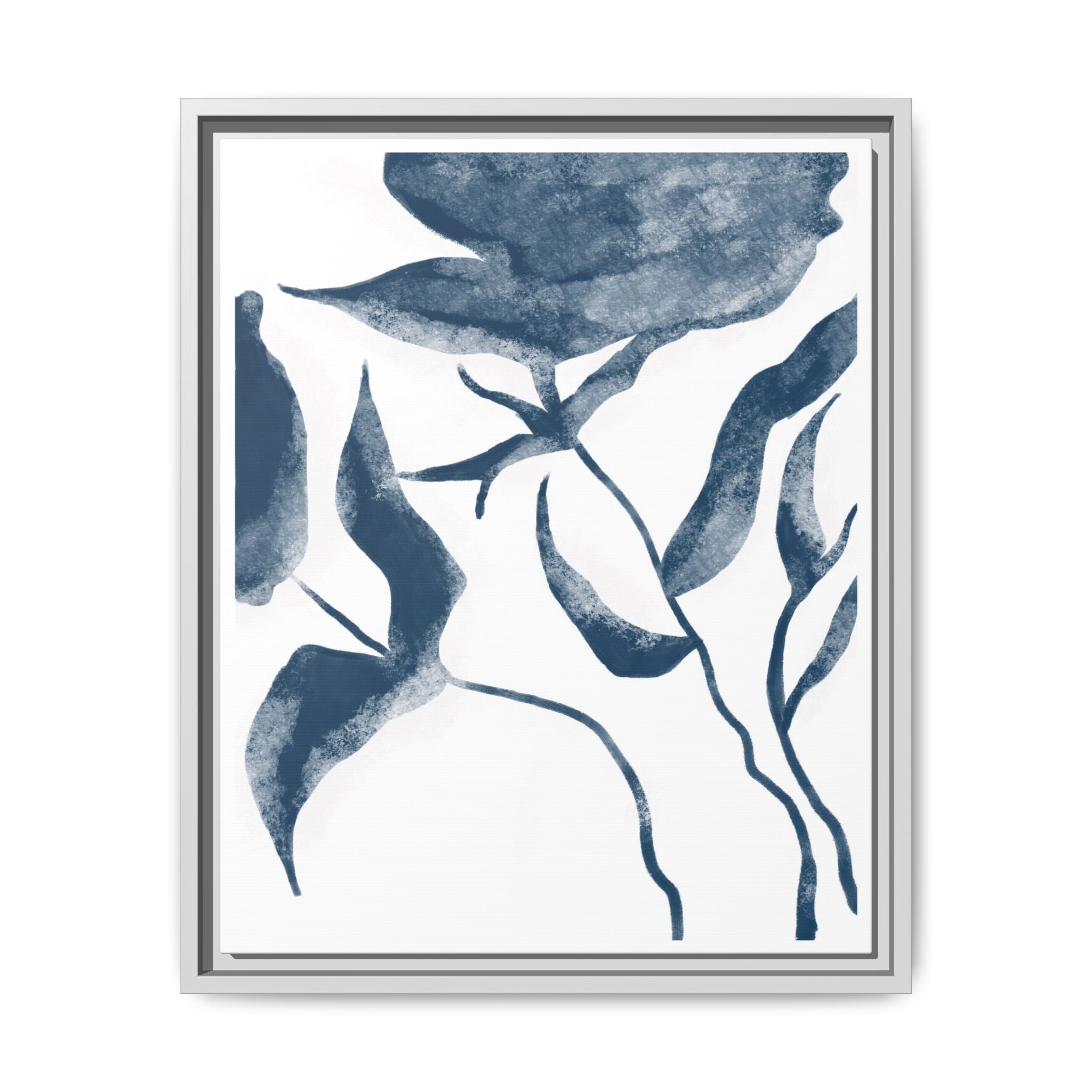 Indigo Bloom Reverie - Framed