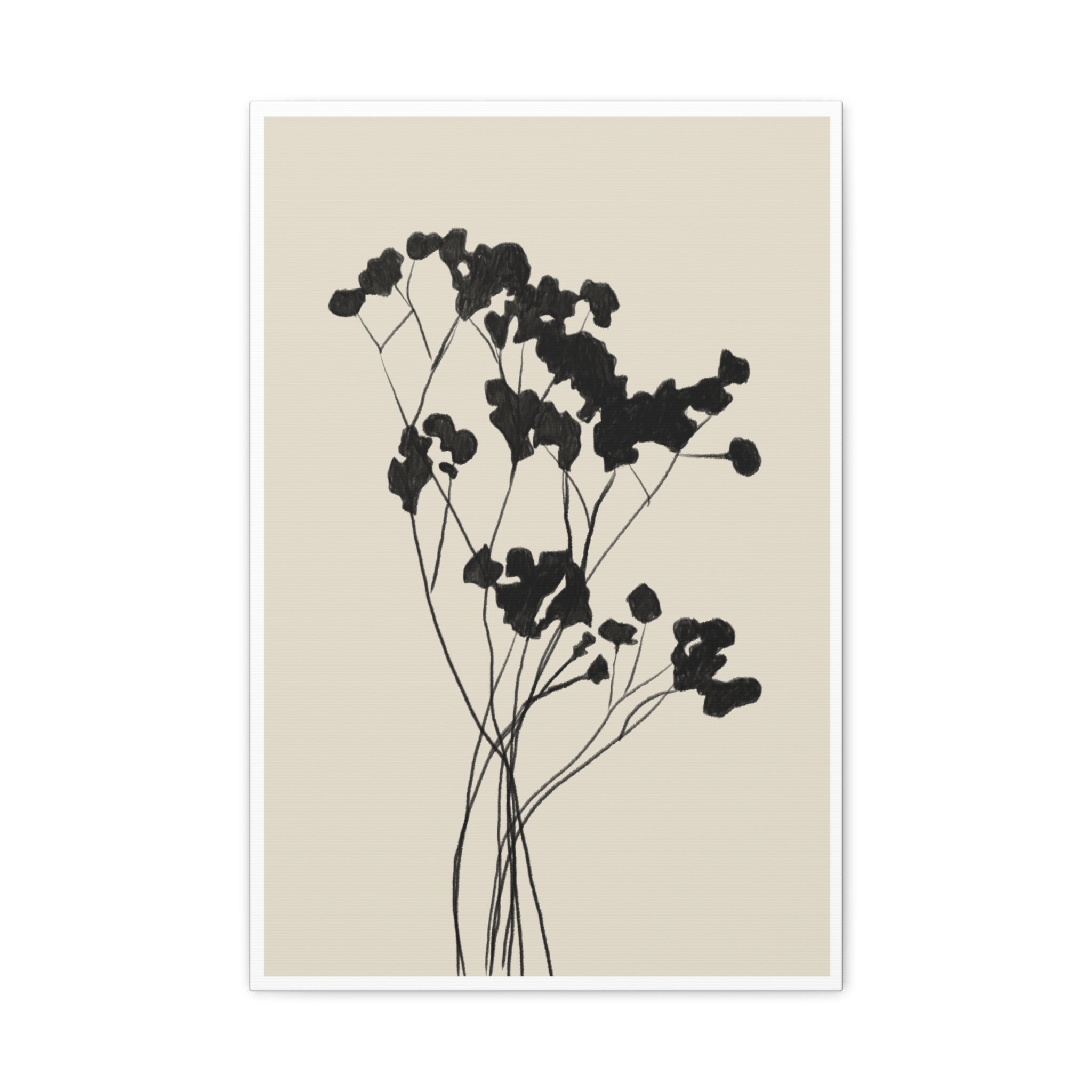 Velvet Bloom Silhouettes - Canvas