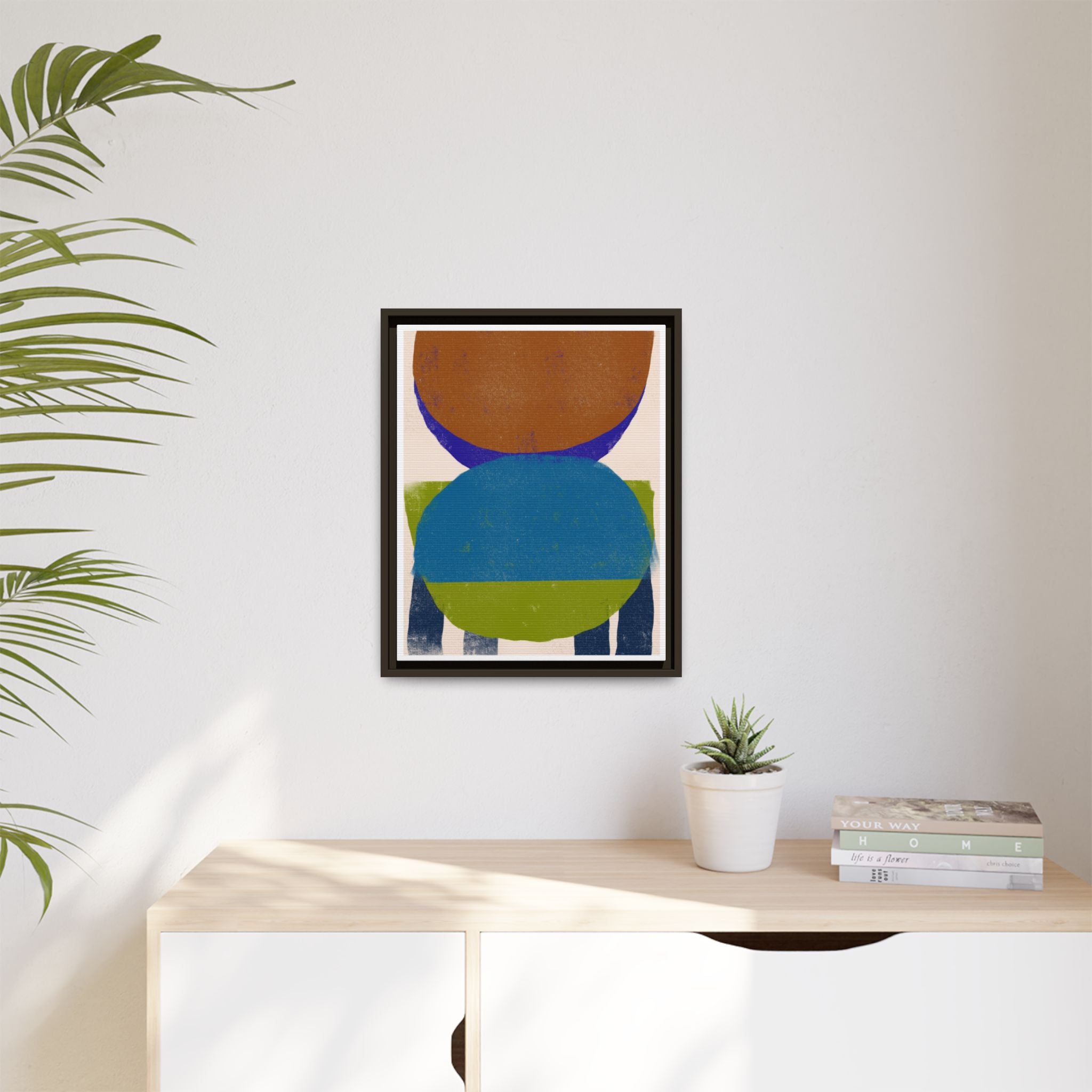 Azure Meadow Eclipse - Framed
