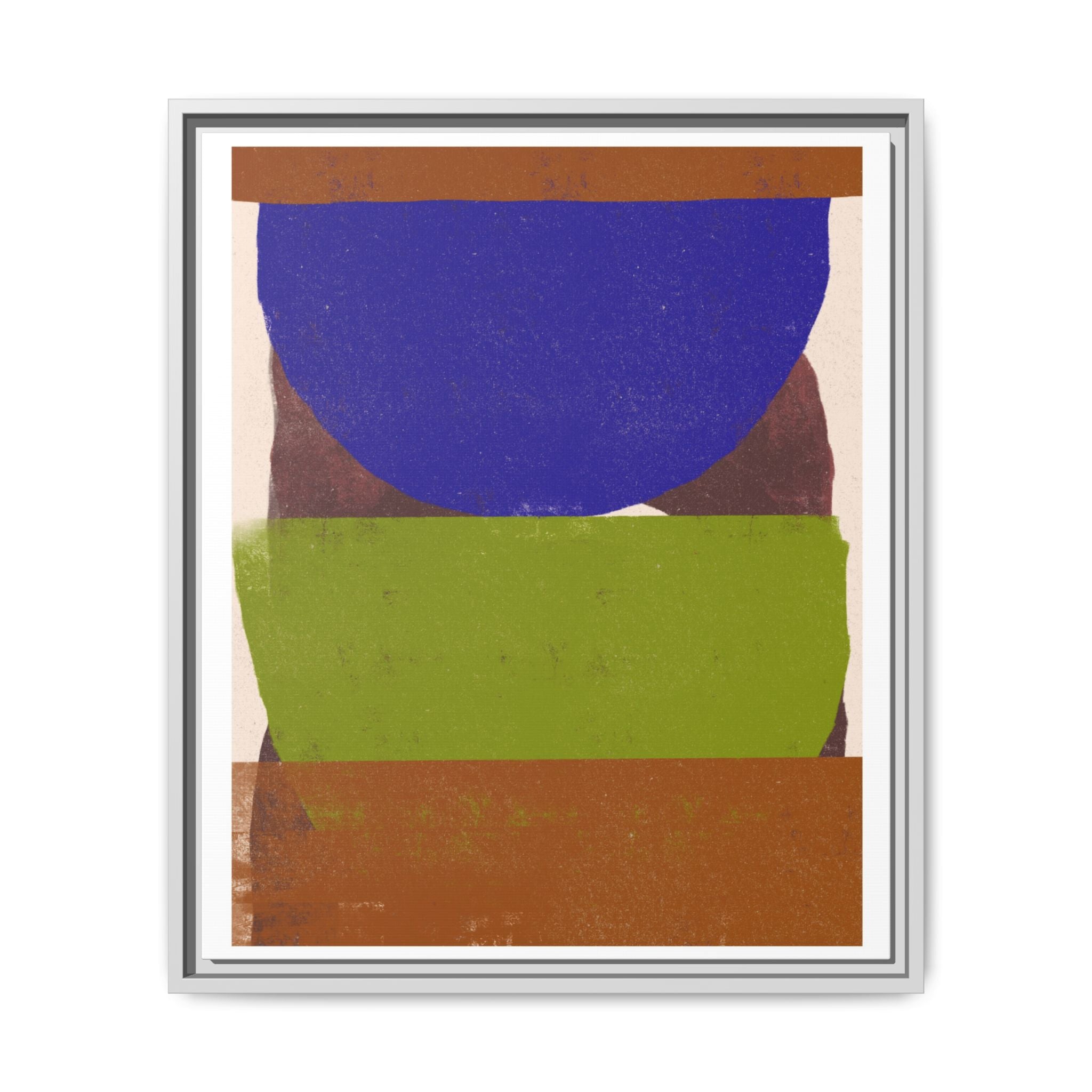 Cobalt Meadow Horizon - Framed