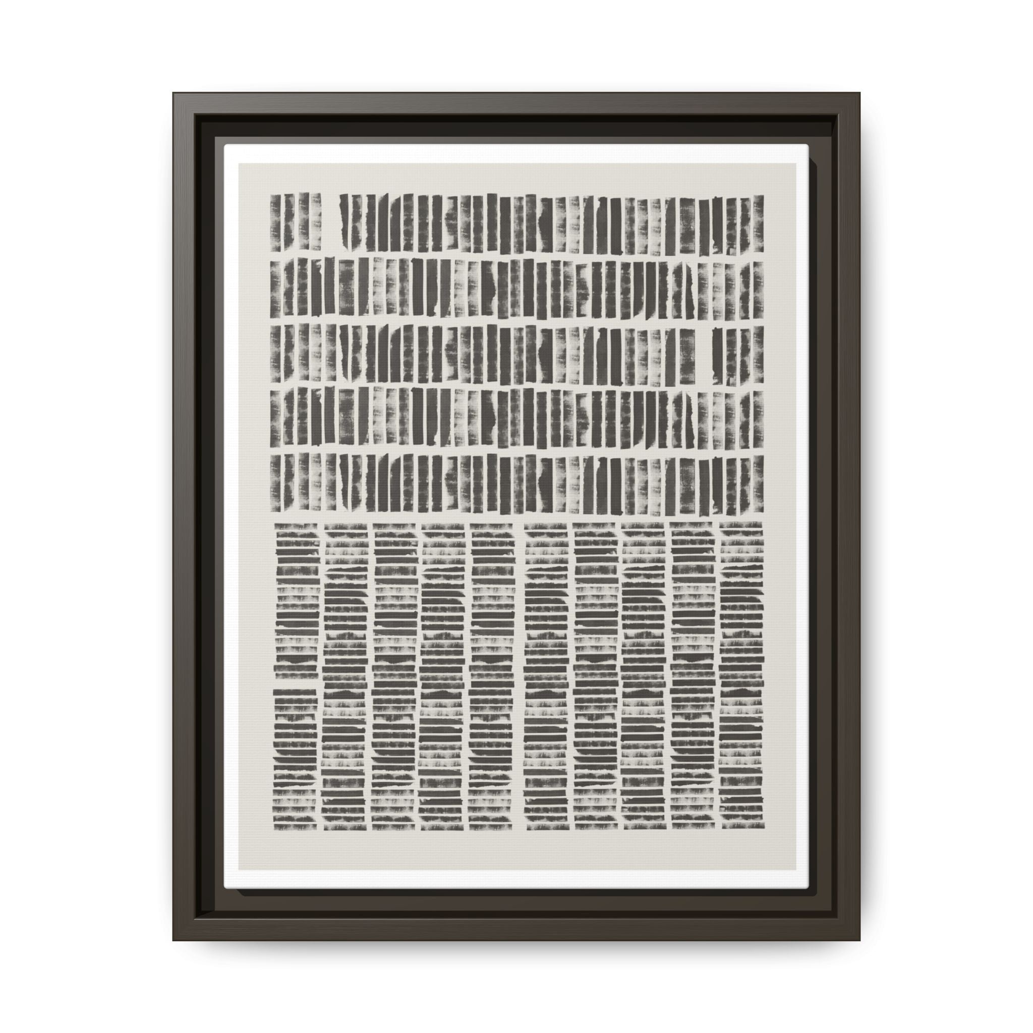 Shadow Rhythm Columns - Framed