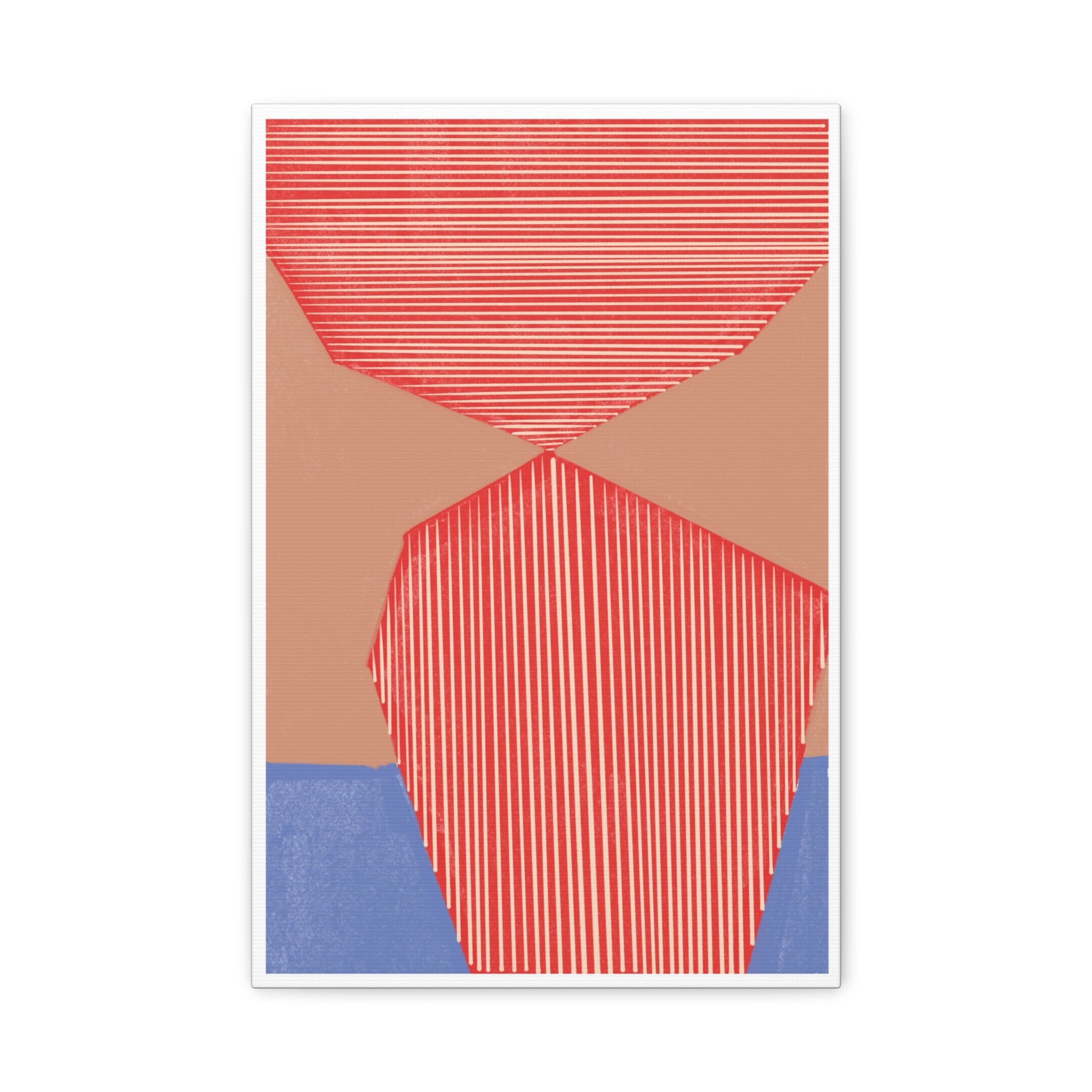 Crimson Axis Drift - Canvas