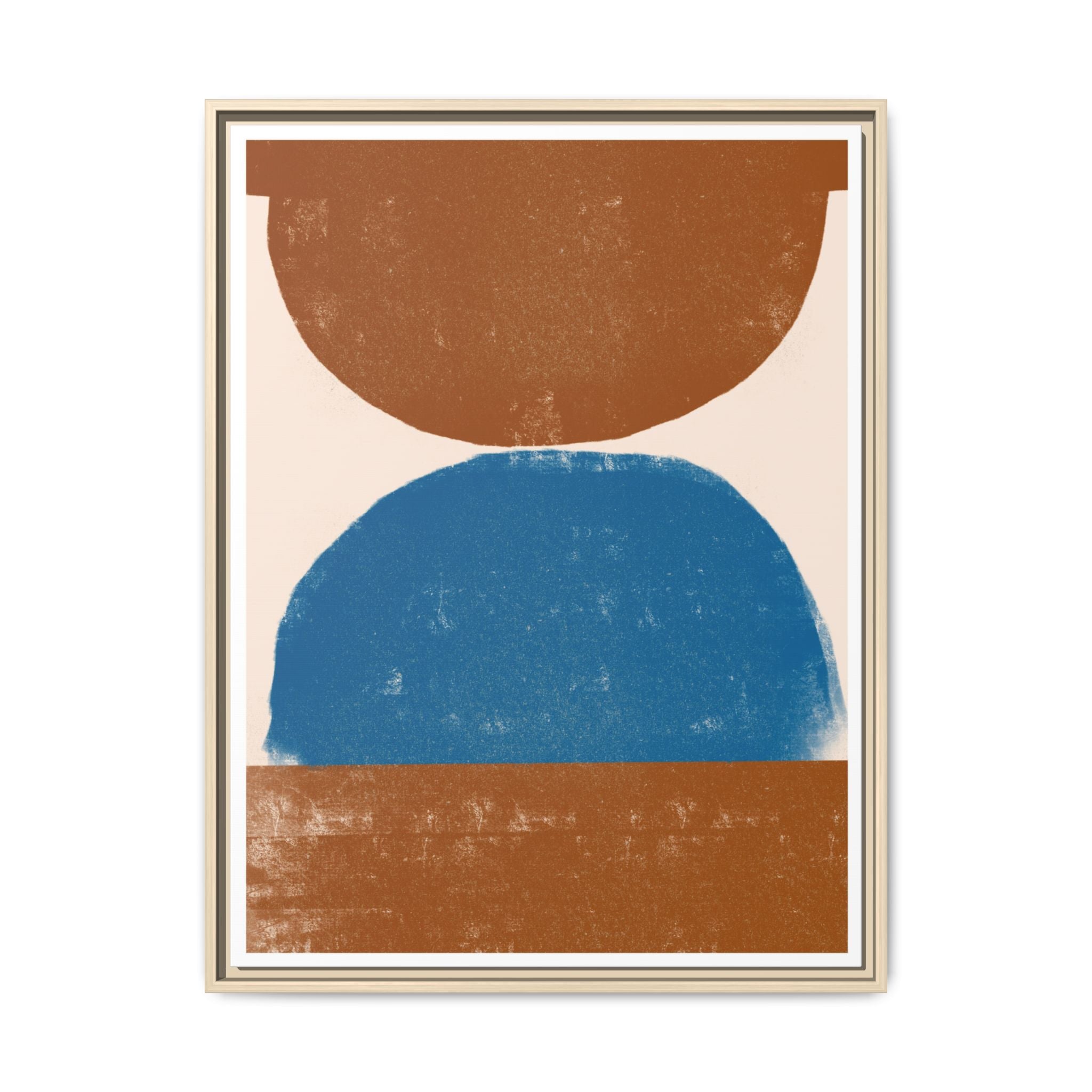 Cobalt Ember Equilibrium - Framed