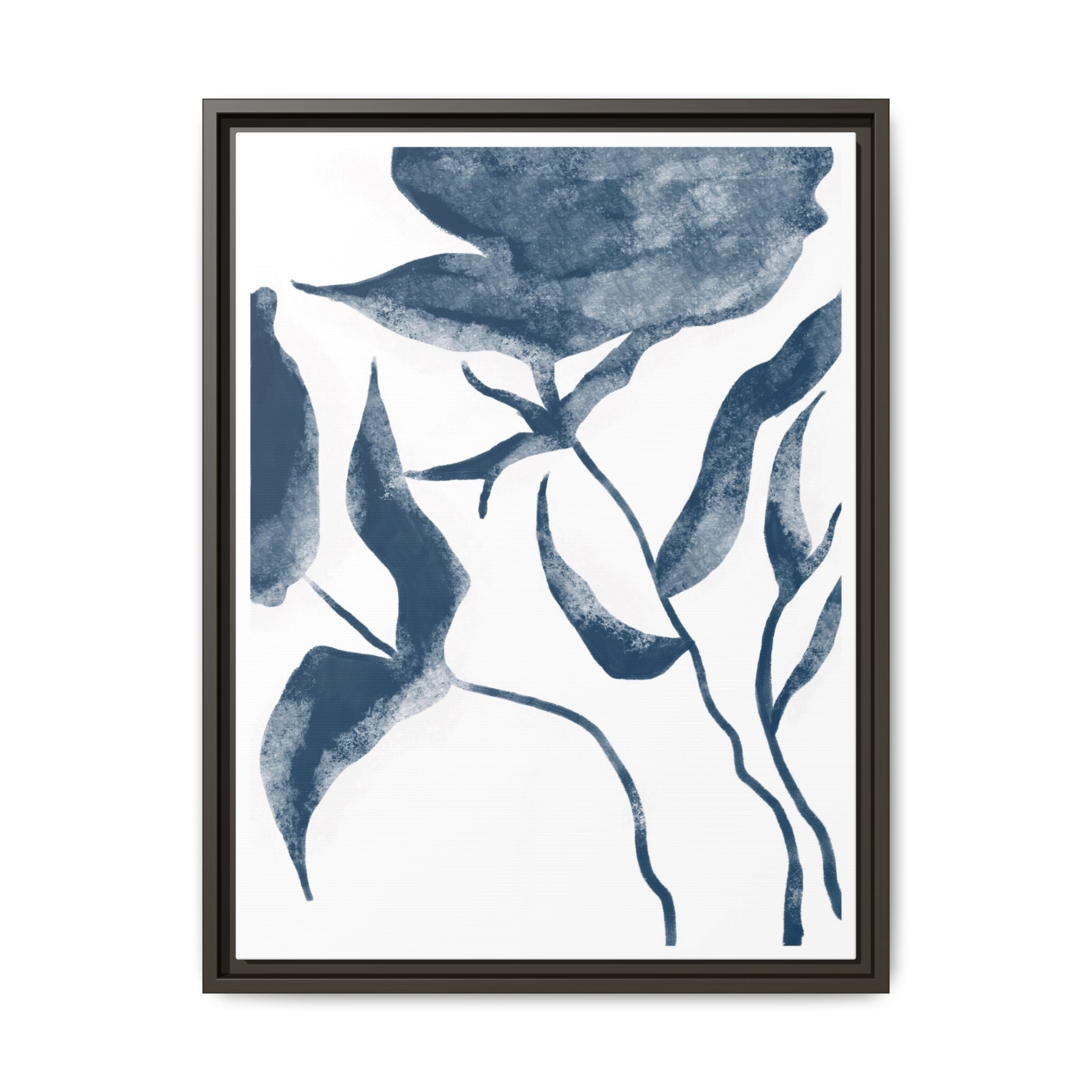 Indigo Bloom Reverie - Framed