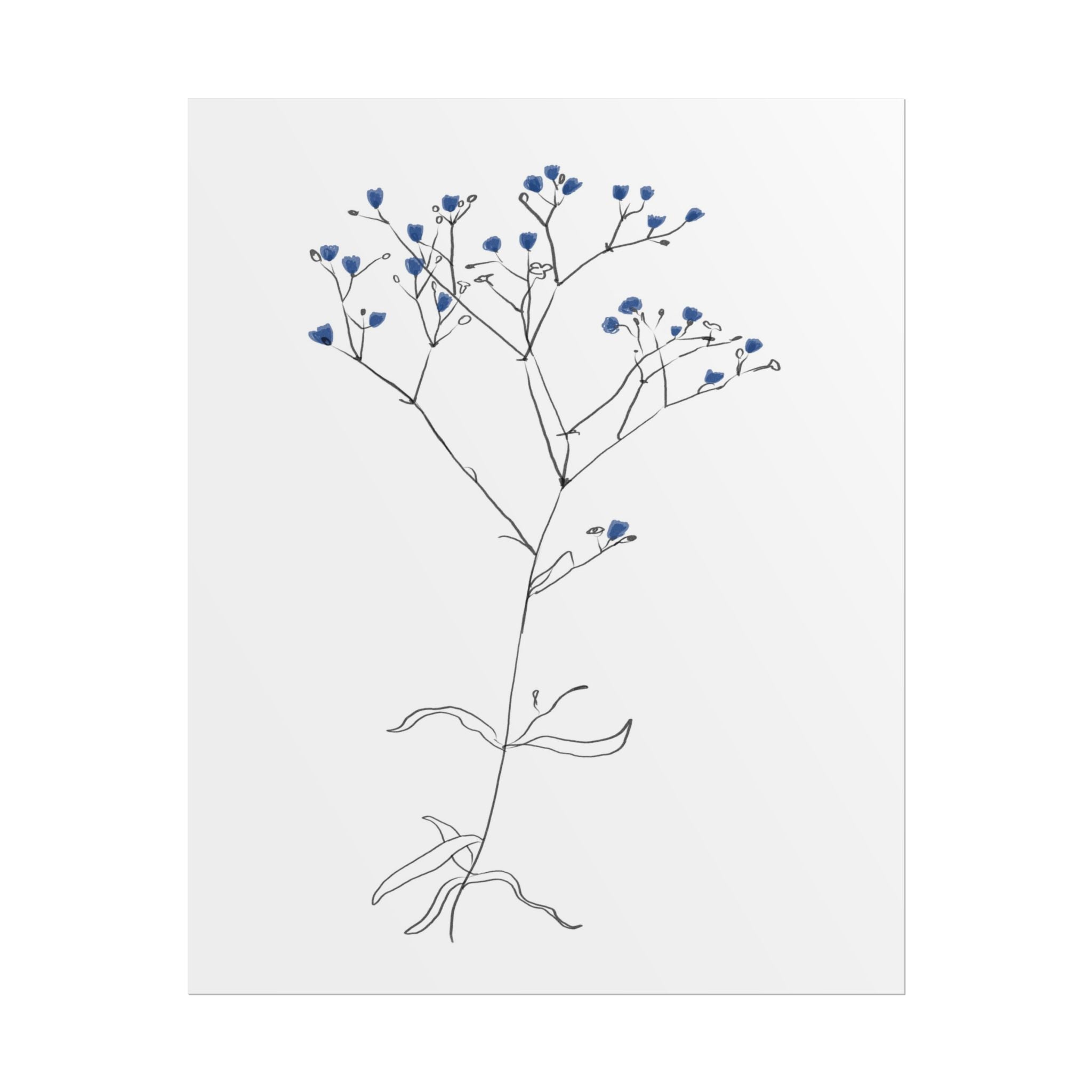 Blue Meadow Whisper - Poster