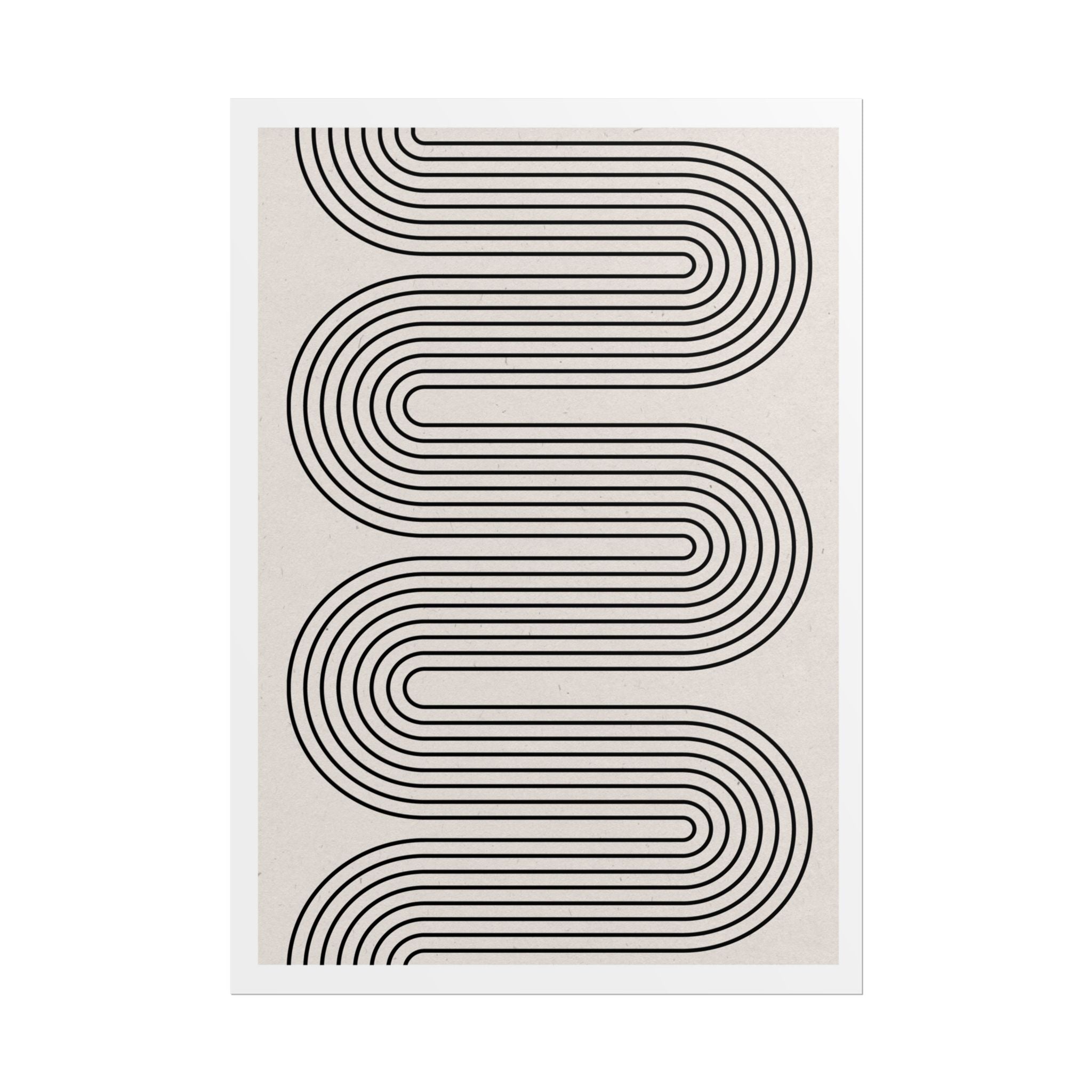 Monoline Rhythm Cascade - Poster