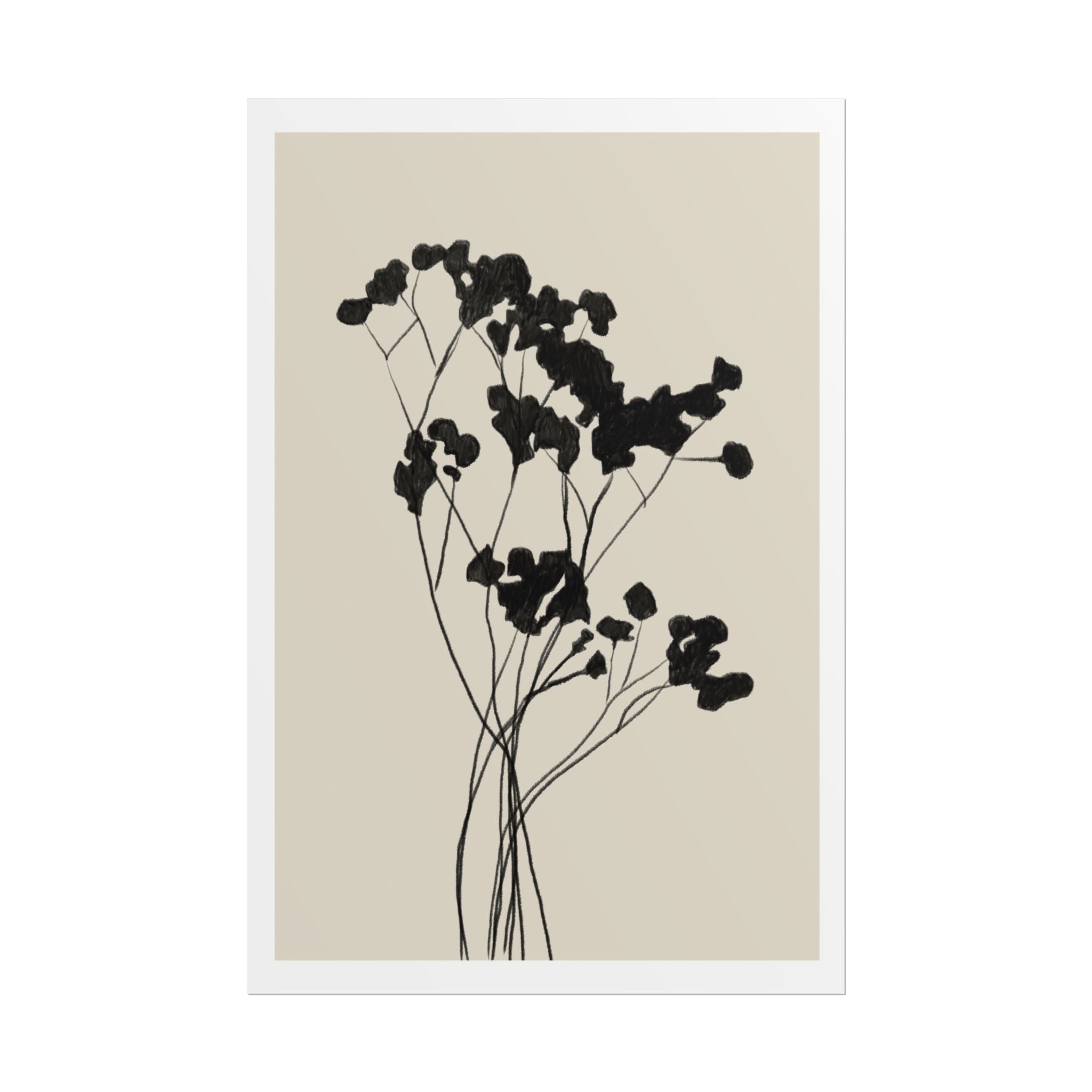 Velvet Bloom Silhouettes - Poster