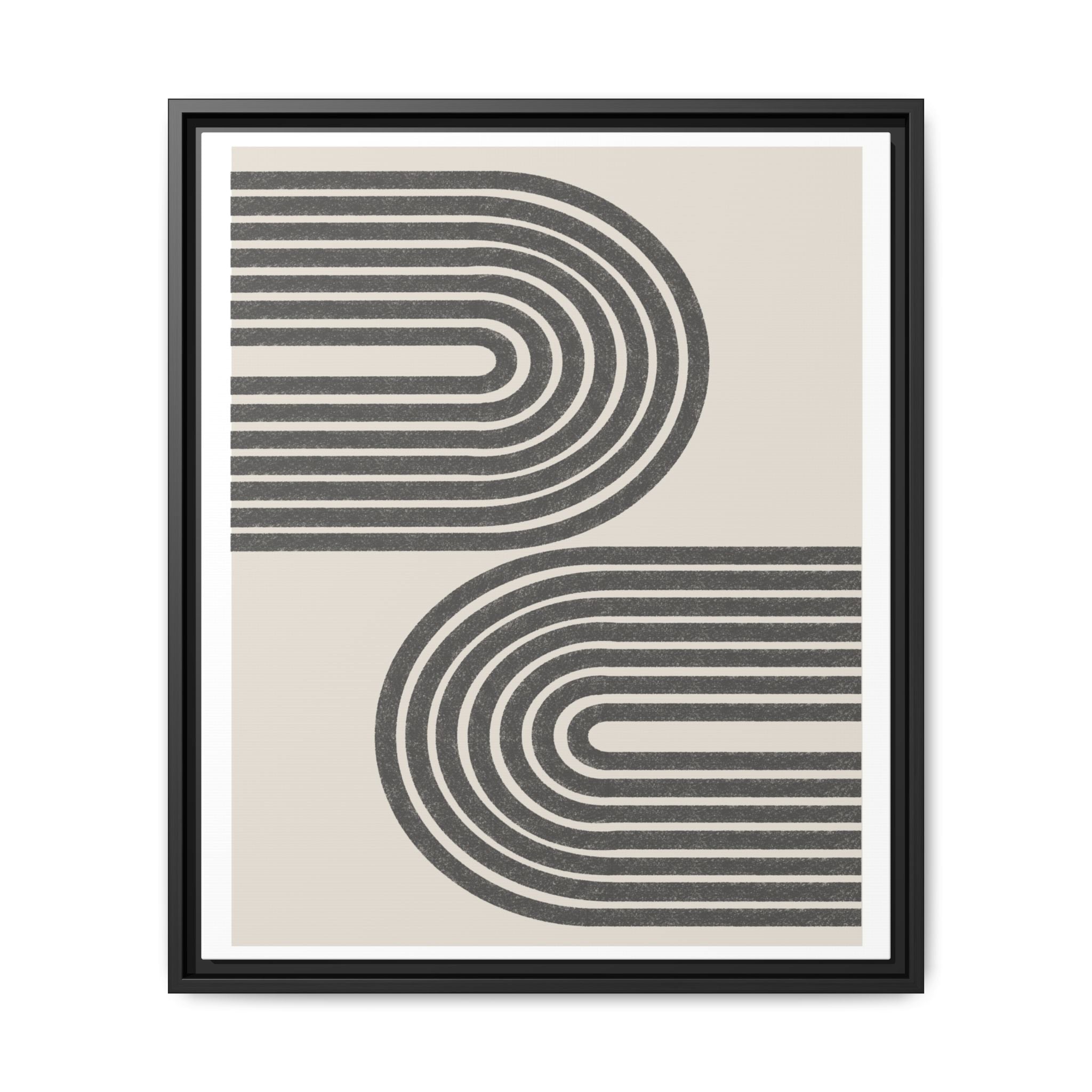 Twin Horizon Currents - Framed