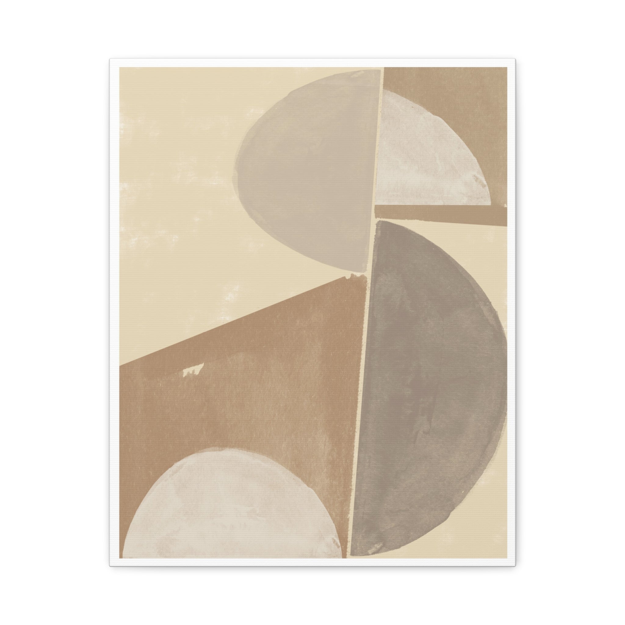 Desert Moon Geometry Echo - Canvas