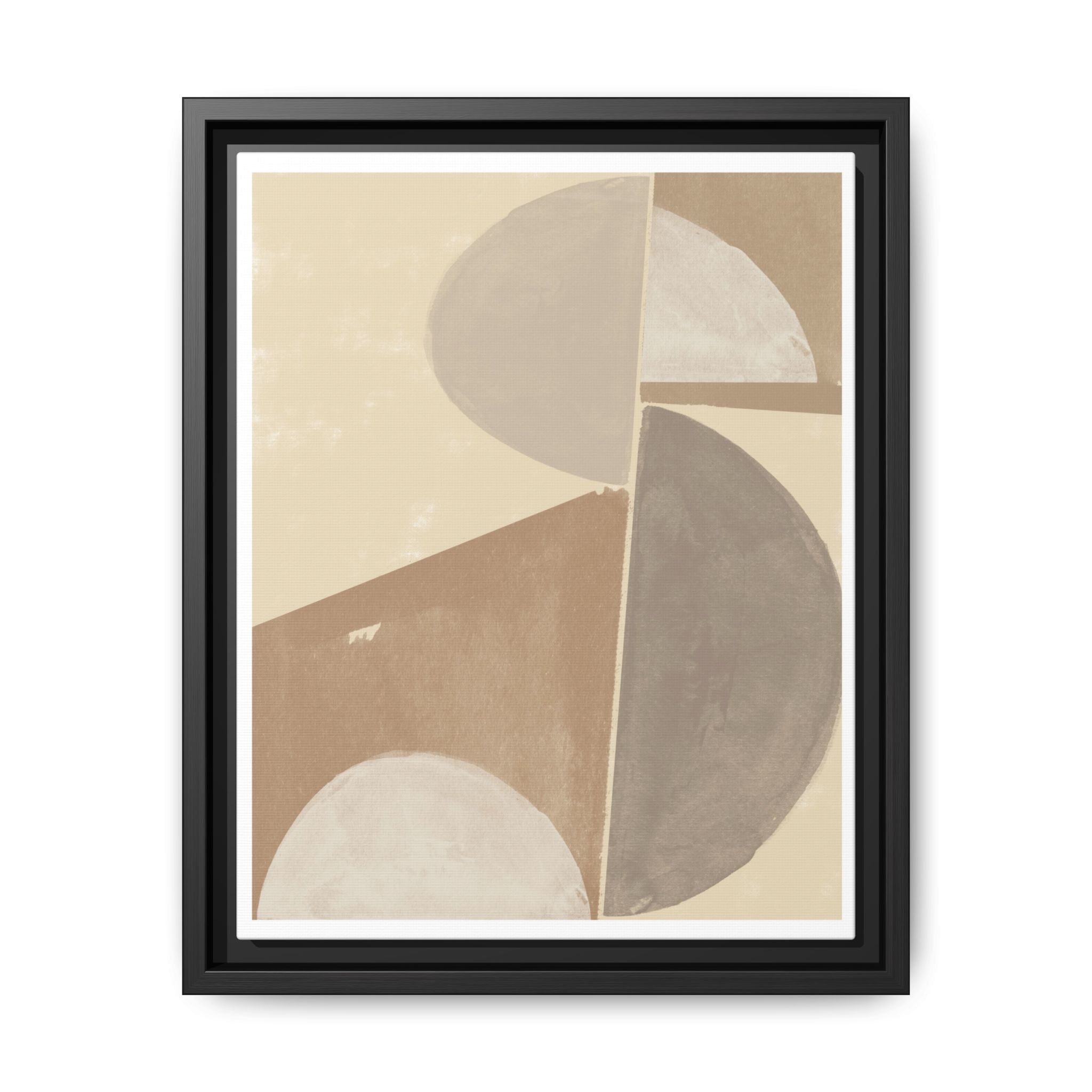 Desert Moon Geometry Echo - Framed