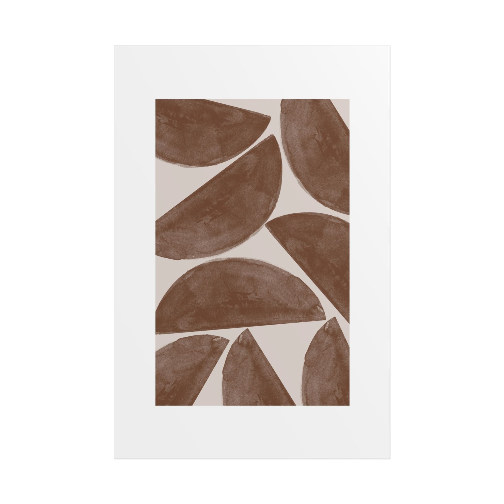 Terracotta Crescent Rhythm - Poster