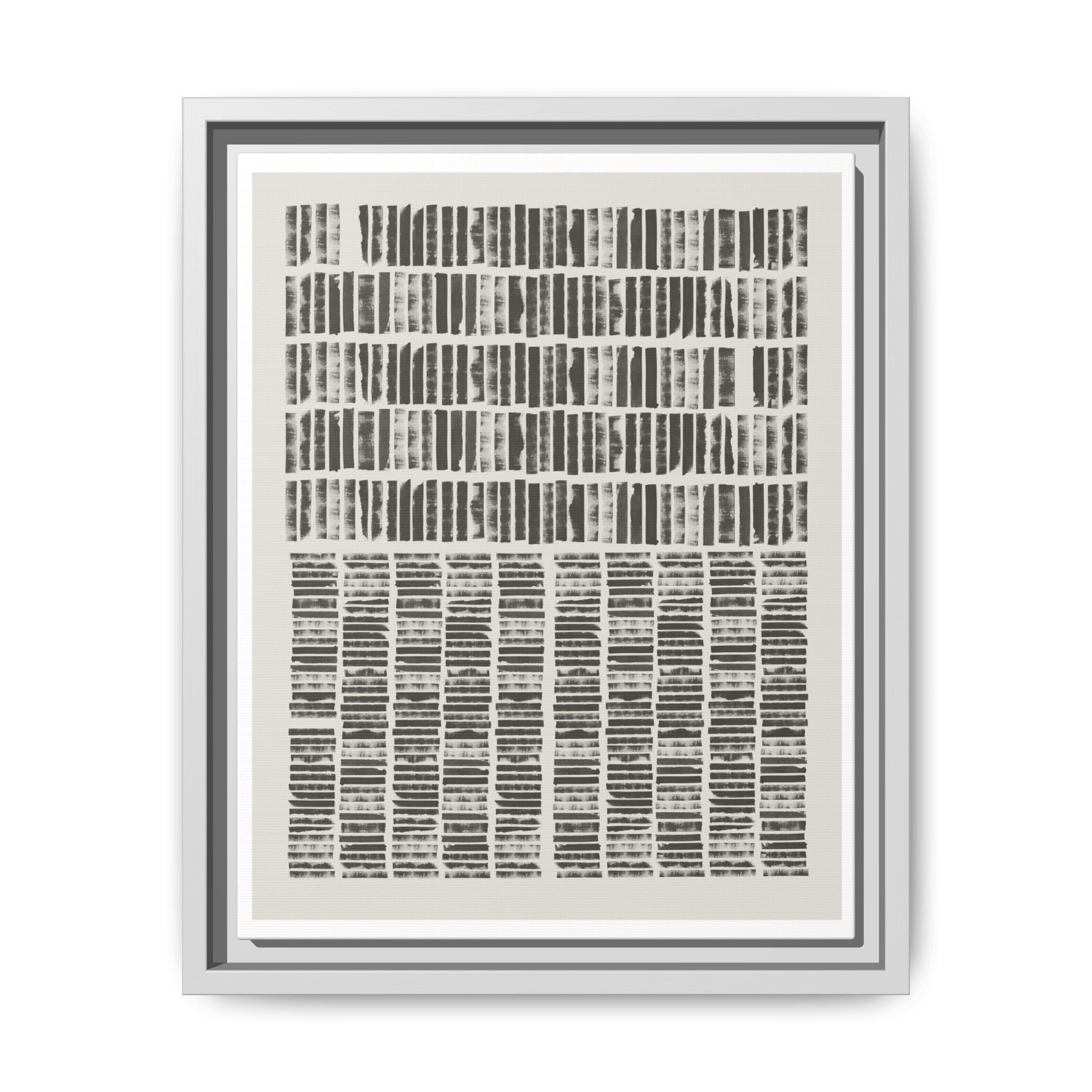 Shadow Rhythm Columns - Framed