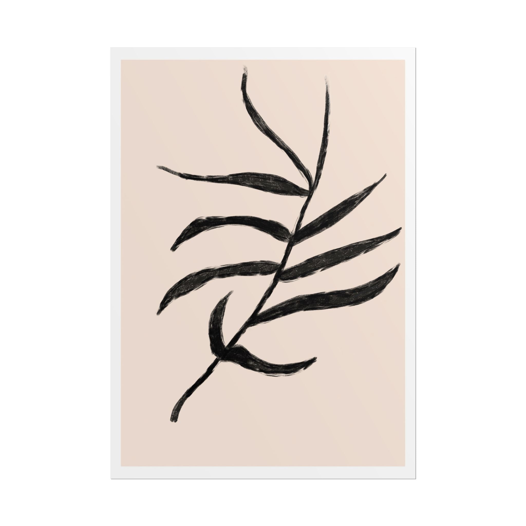 Ebony Frond Drift - Poster