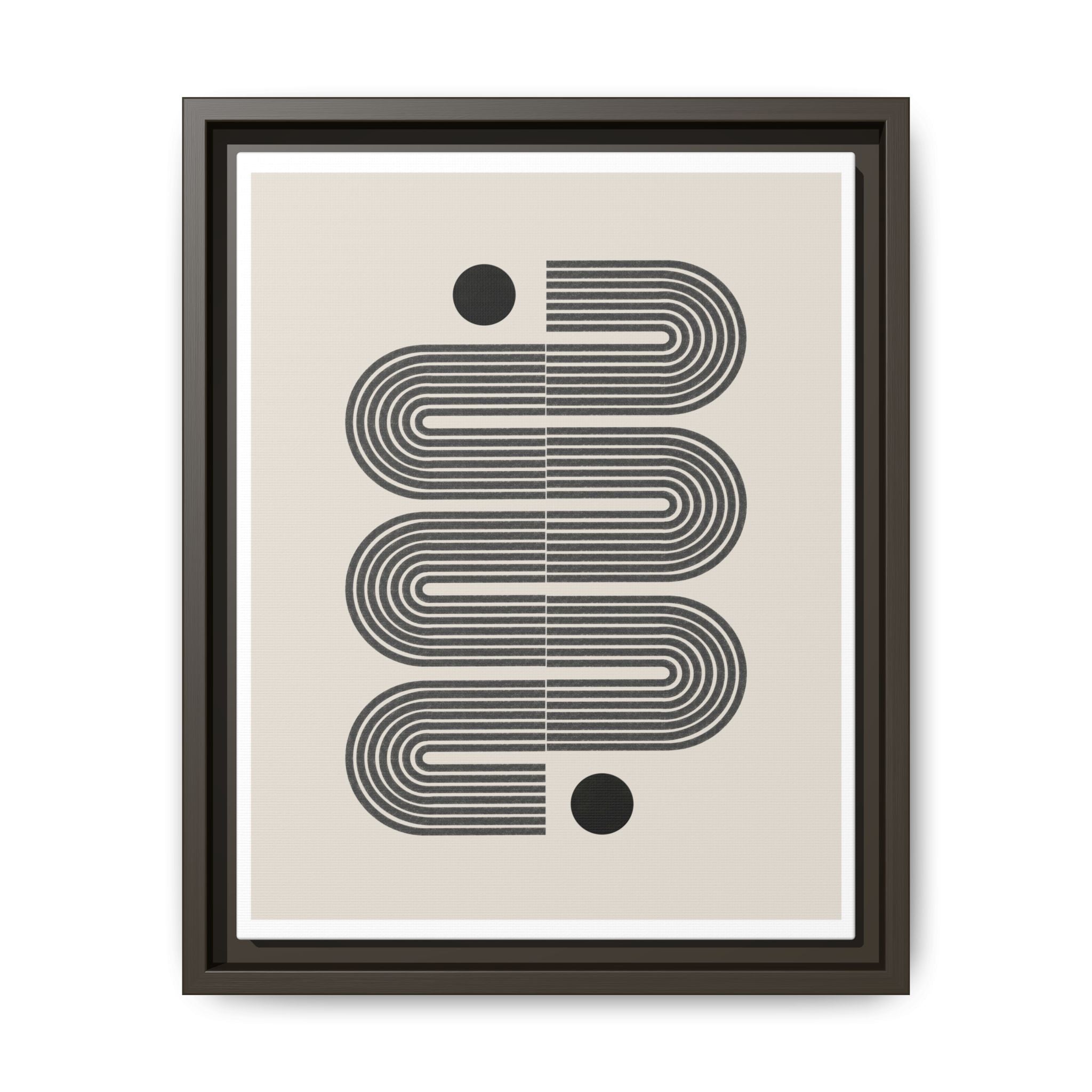 Midnight Circuit Flow - Framed