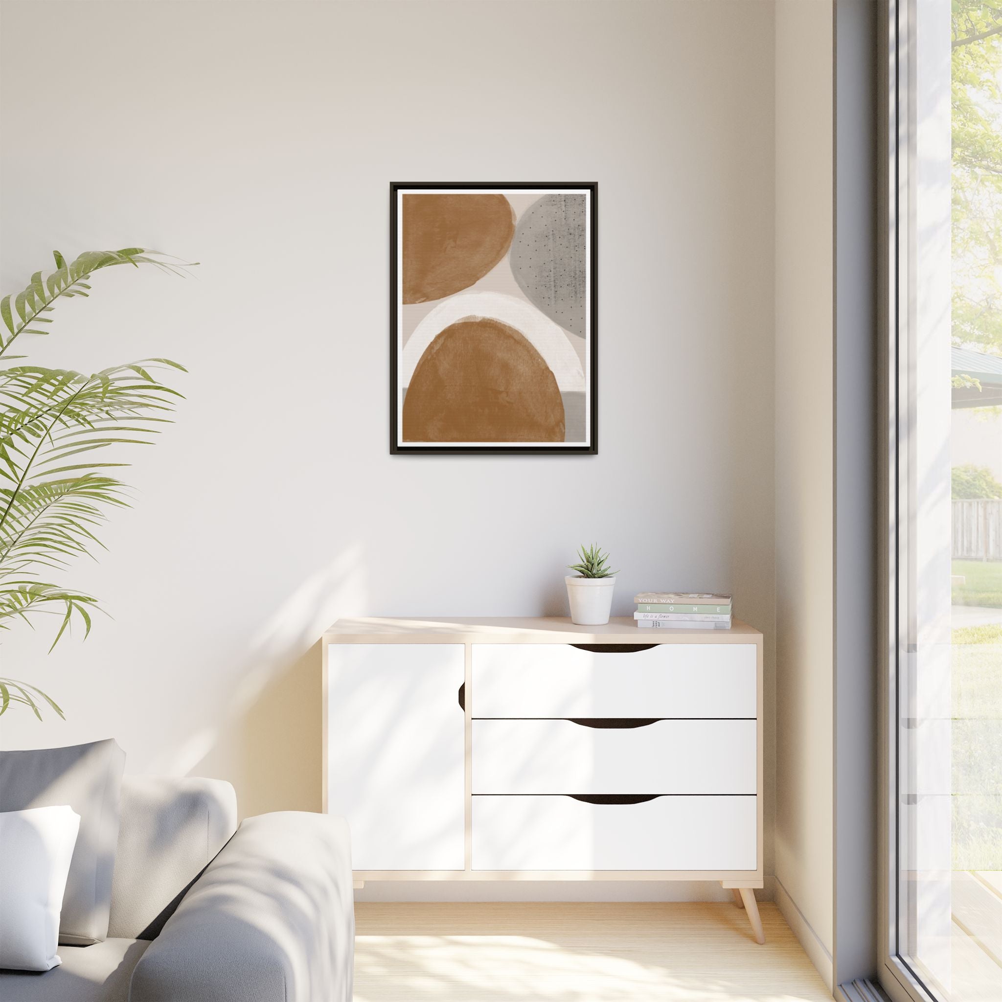 Clay Horizon Echoes - Framed