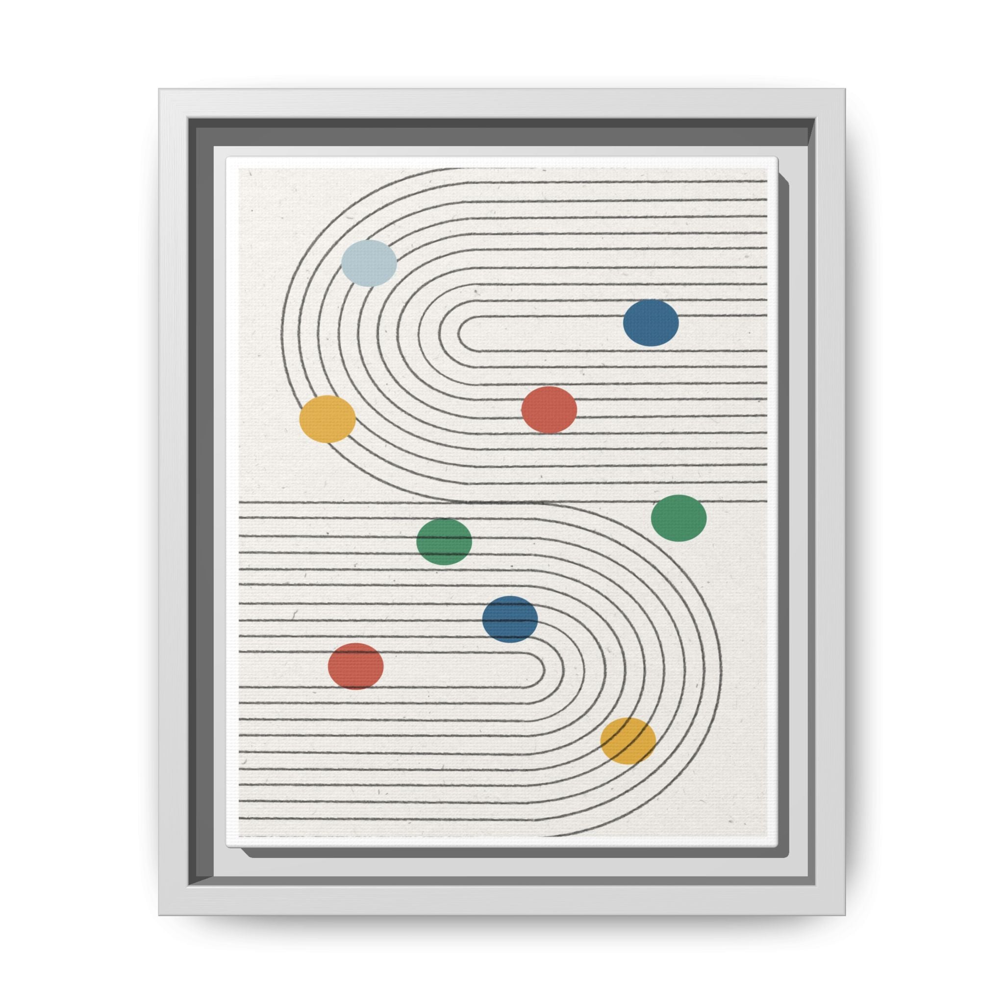 Retro Orbit Pathways - Framed