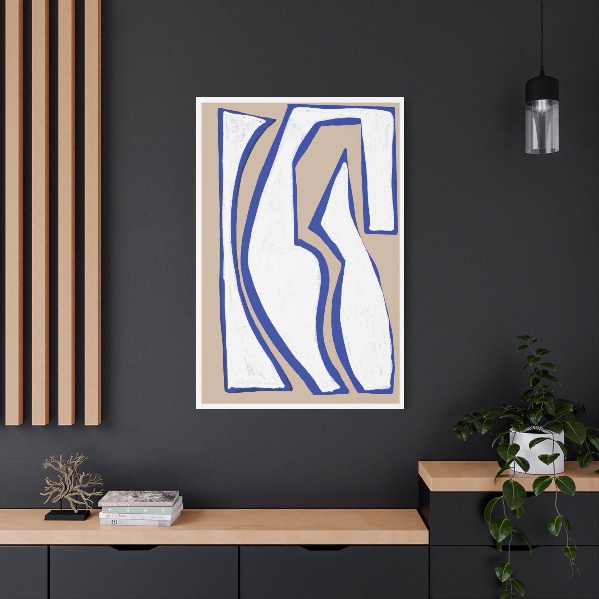 Cobalt Form Continuum - Canvas