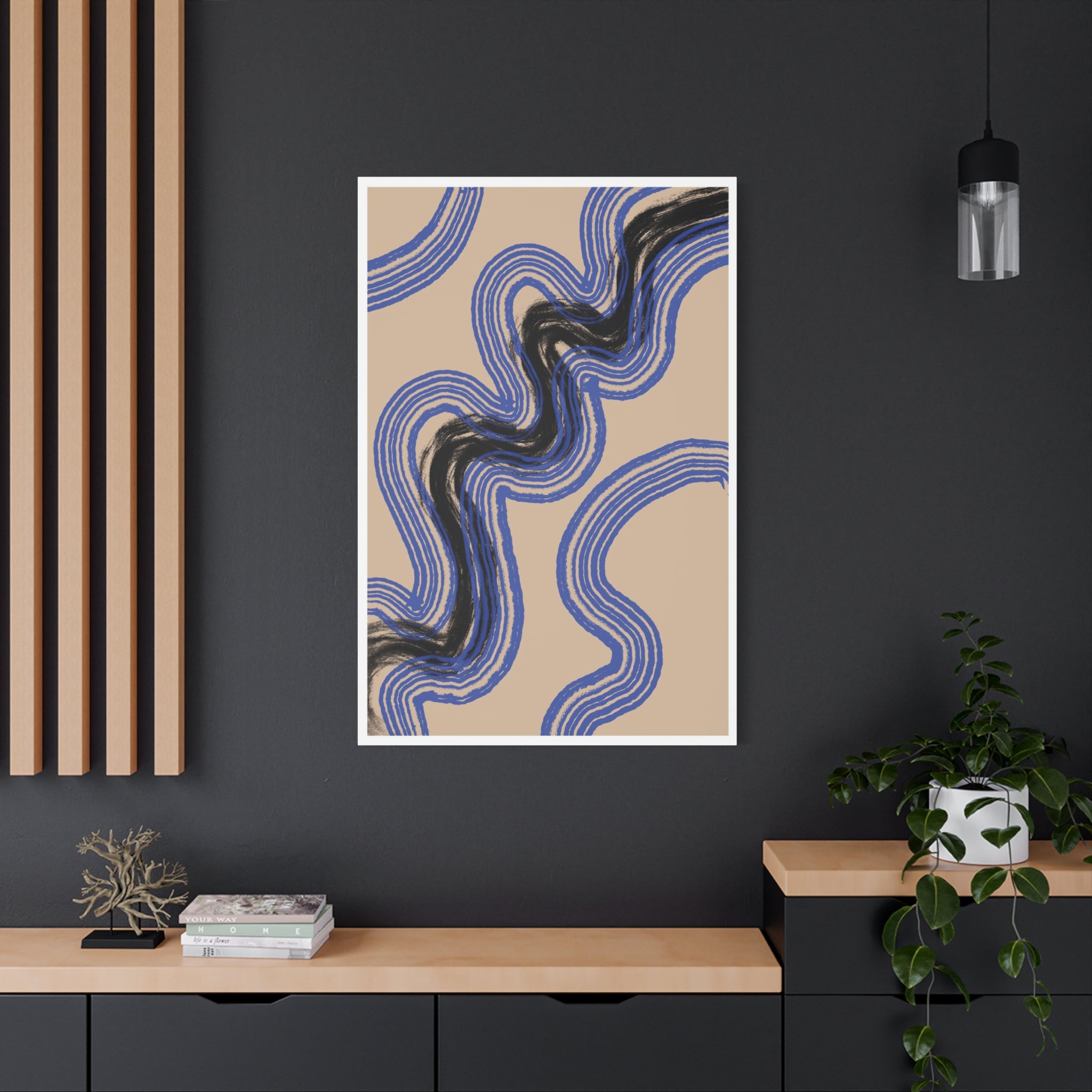 Indigo Rhythm Passage - Canvas