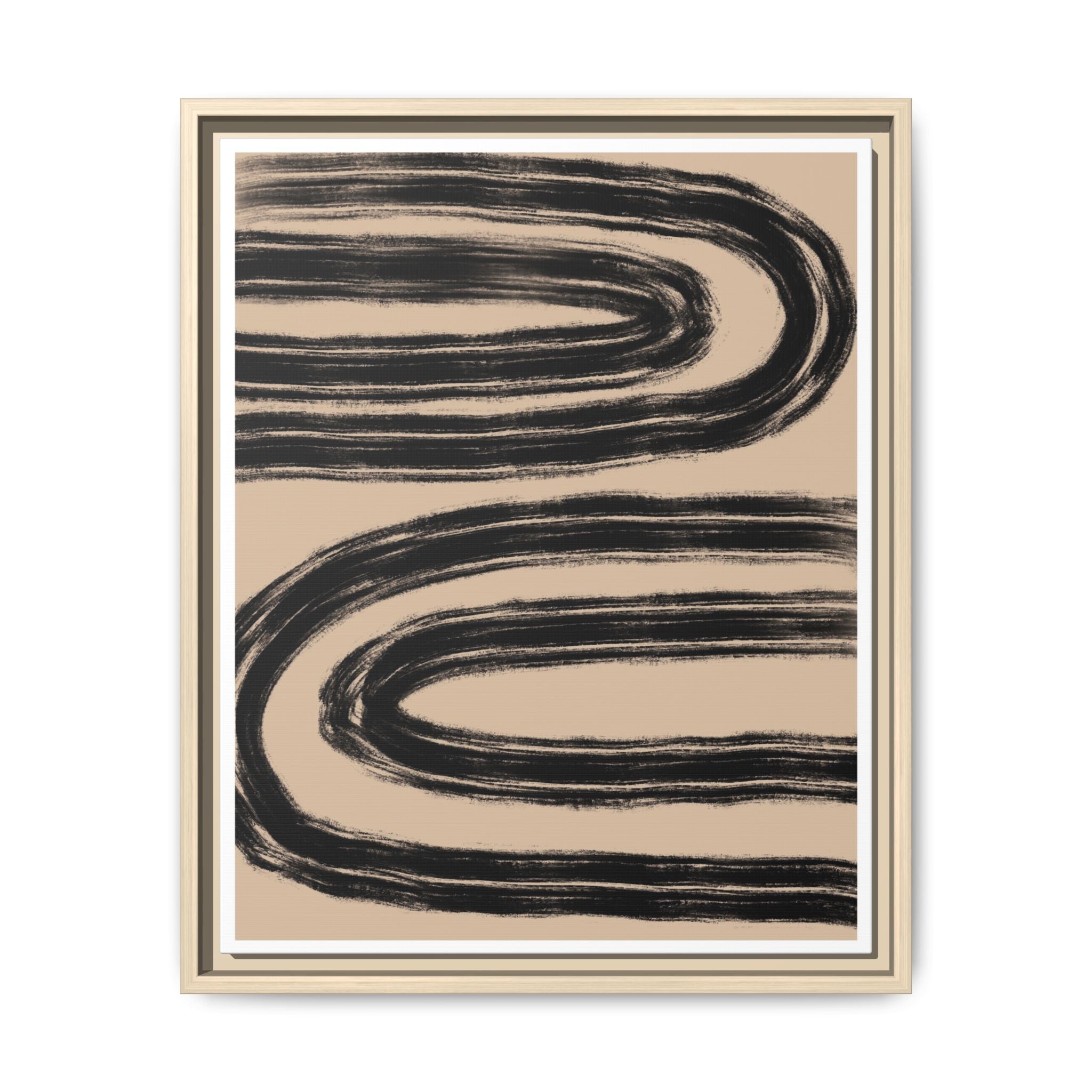 Midnight Current Echoes - Framed
