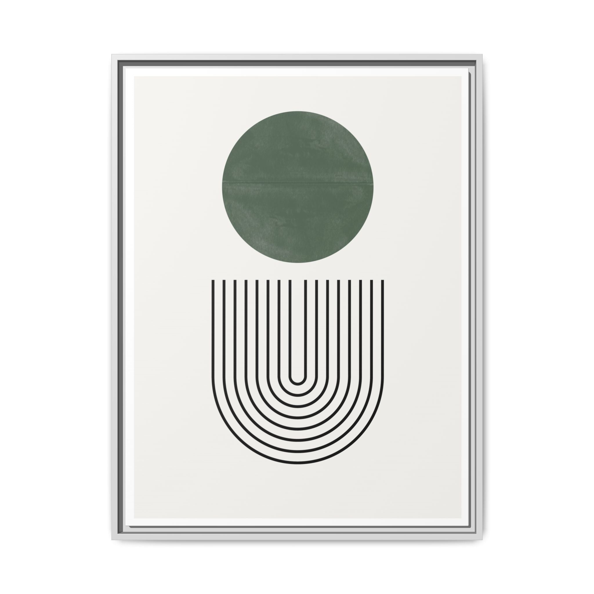 Emerald Orbit Pathways - Framed