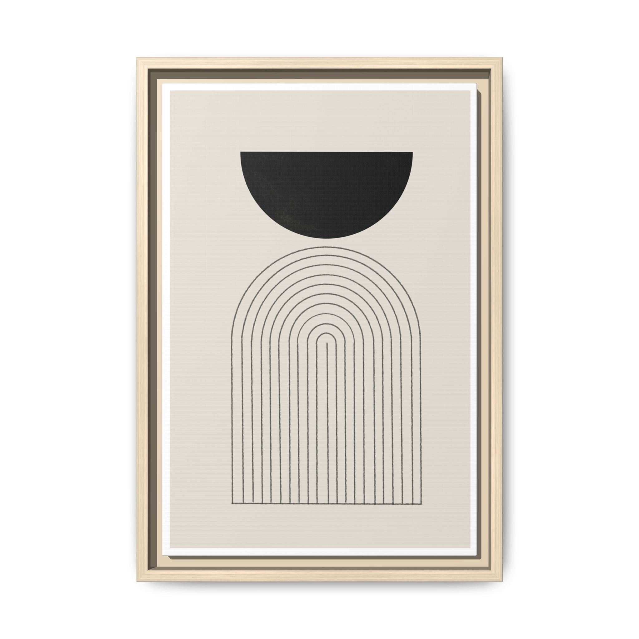 Midnight Portal Lines - Framed