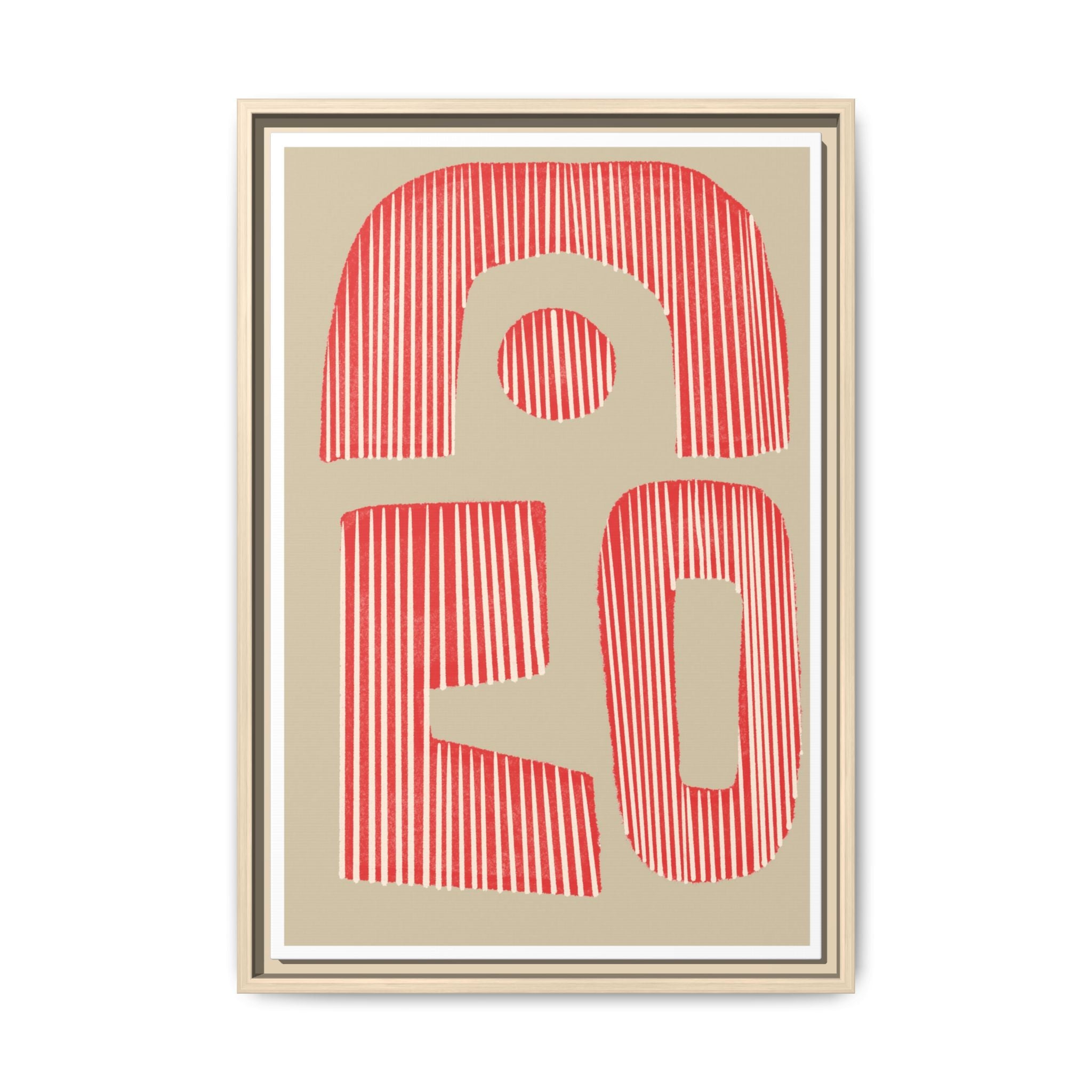 Coral Echo Forms - Framed