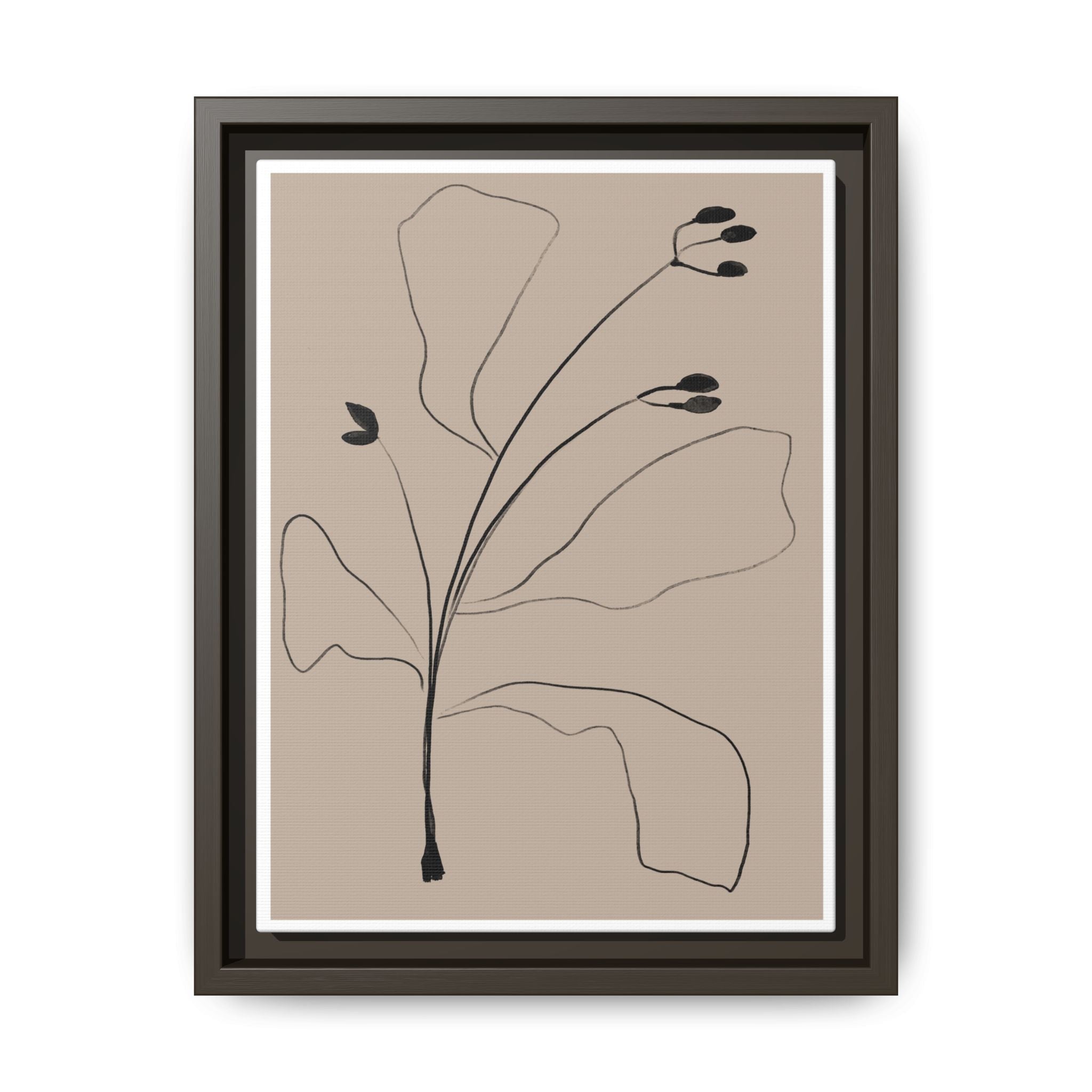 Quiet Botanical Gesture - Framed