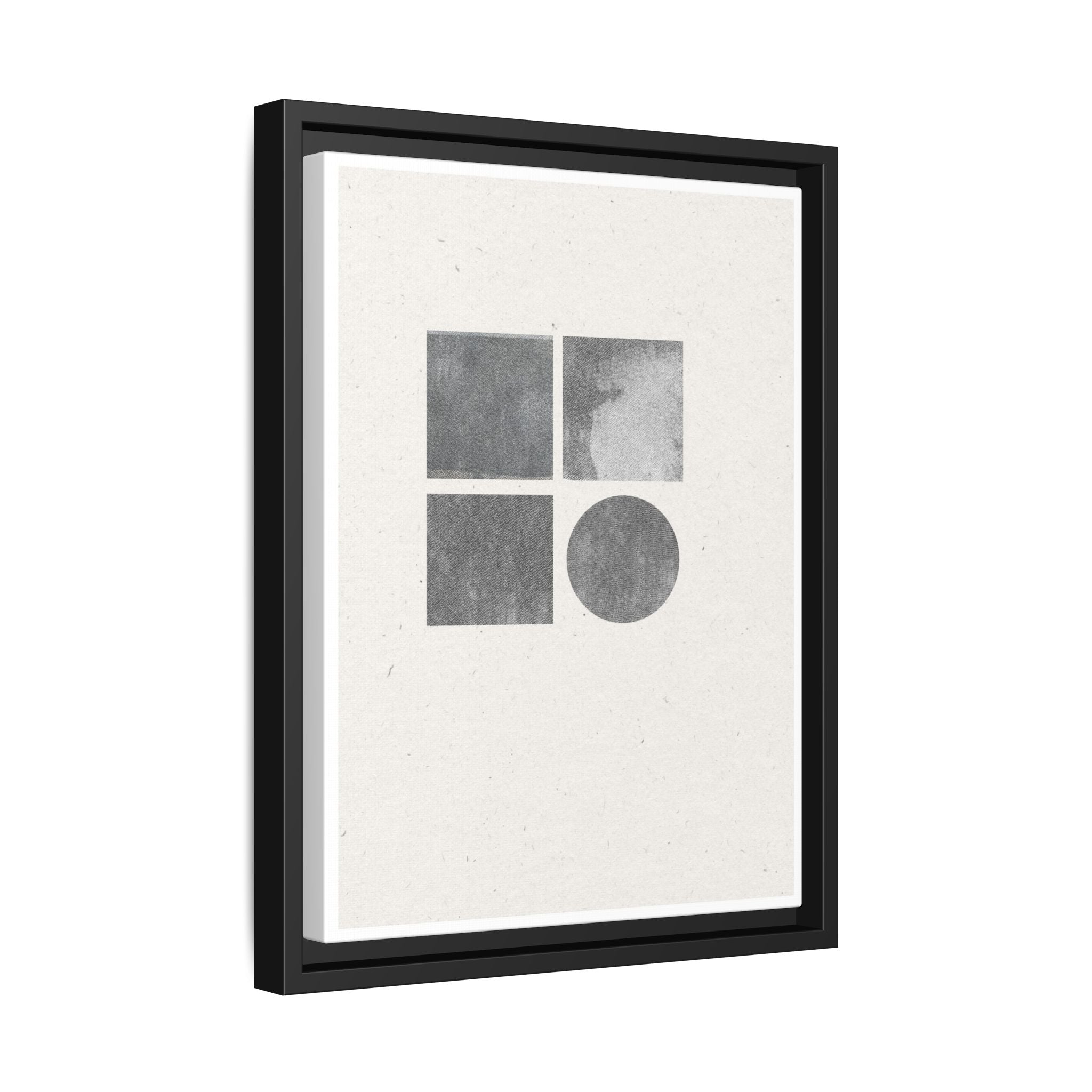 Muted Geometry Quartet - Framed