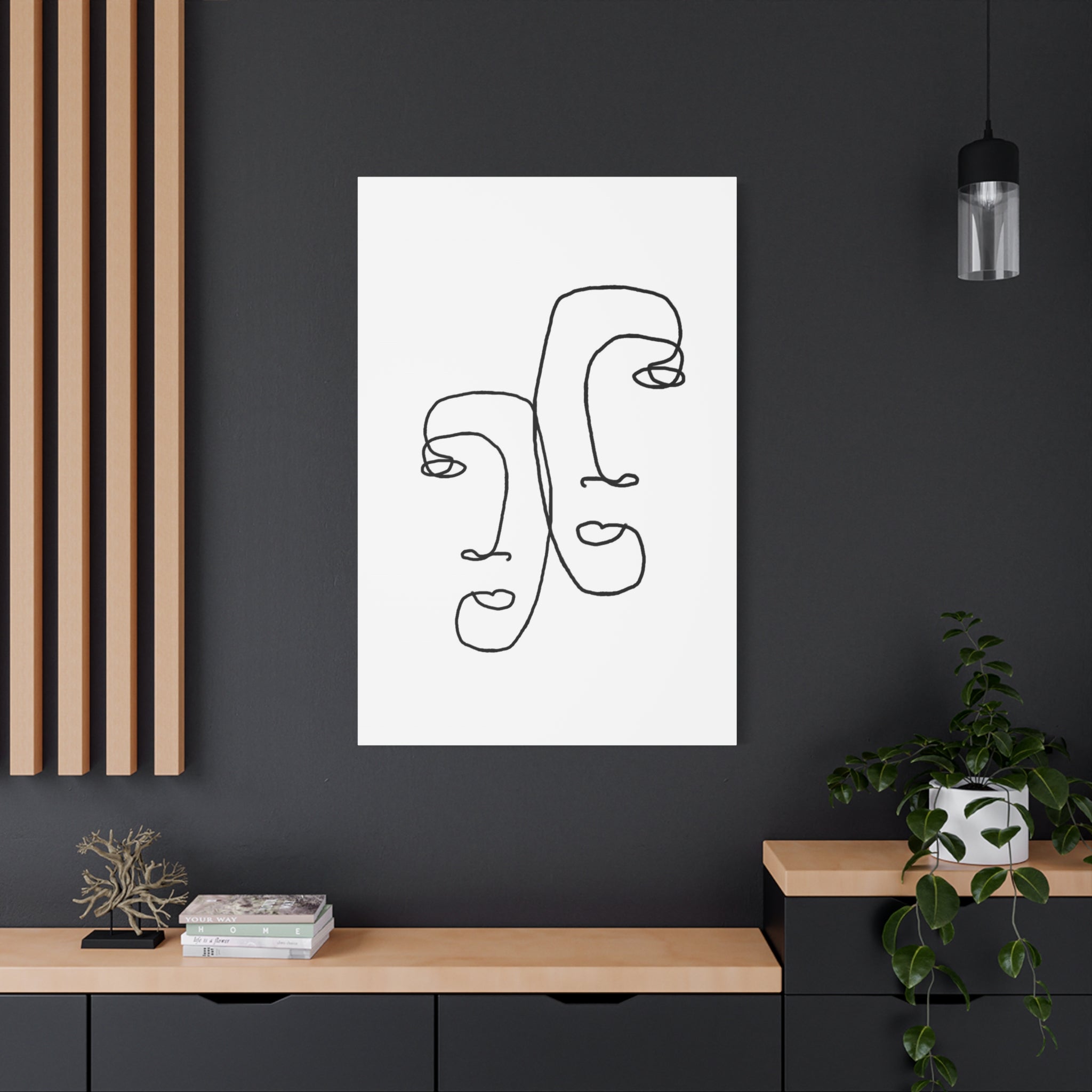 Silent Dual Reflections - Canvas