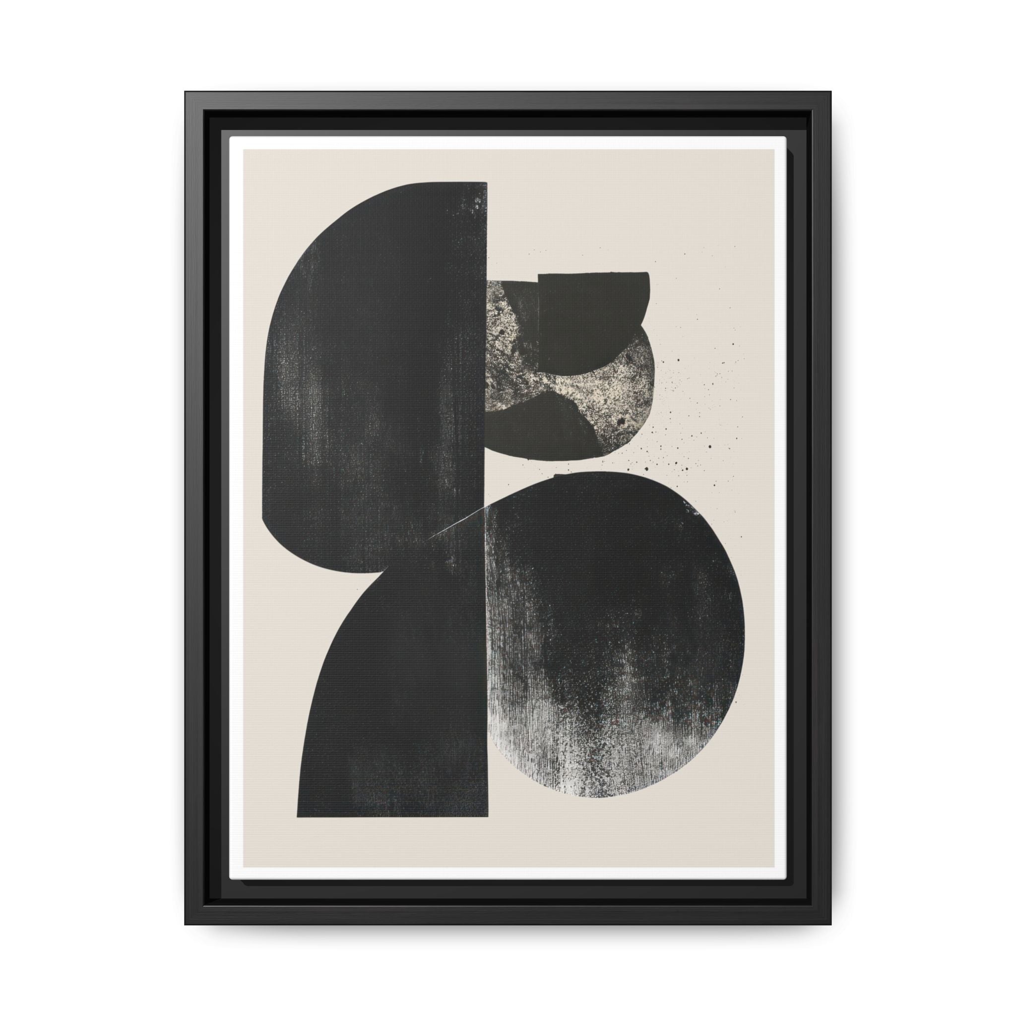 Obsidian Drift Composition - Framed