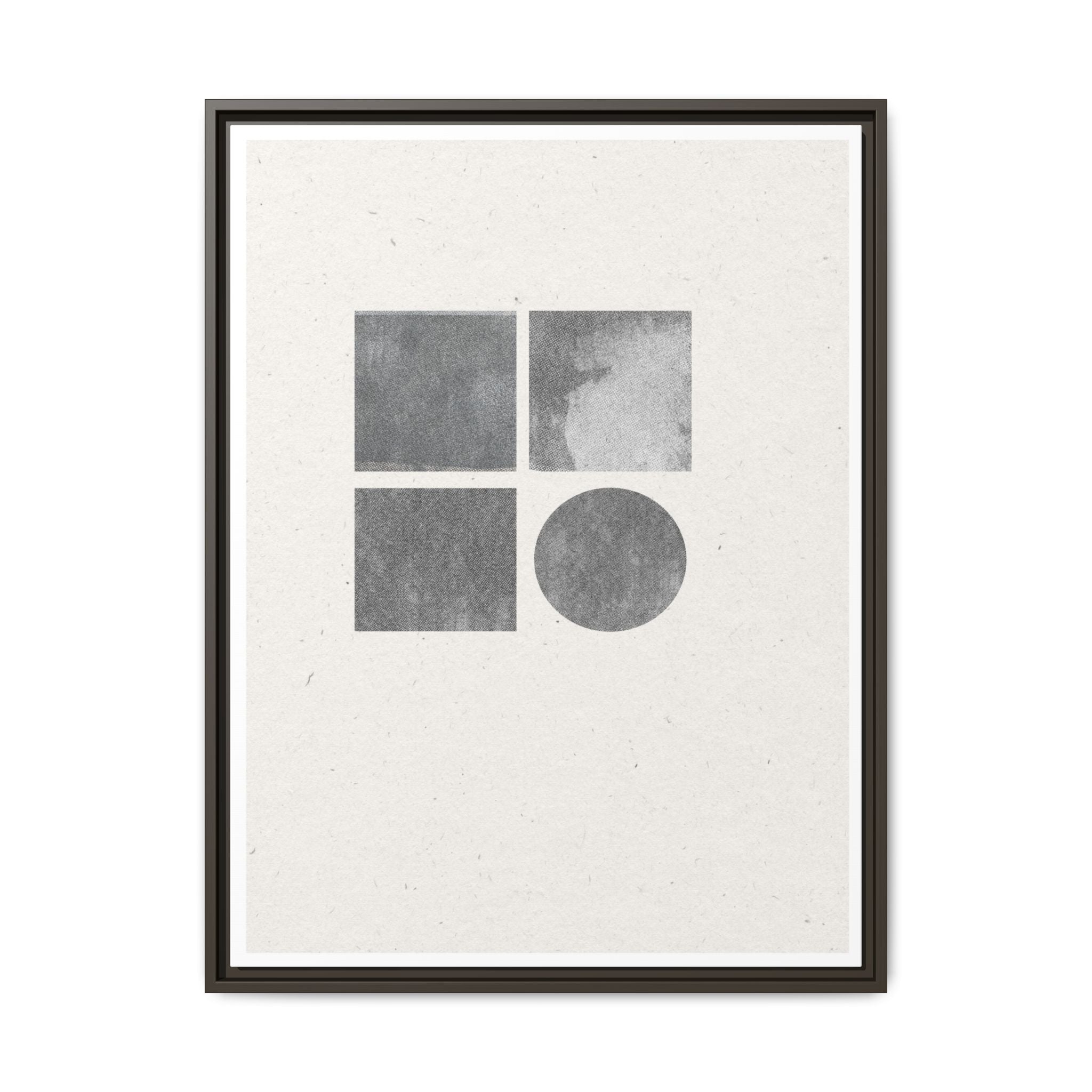 Muted Geometry Quartet - Framed