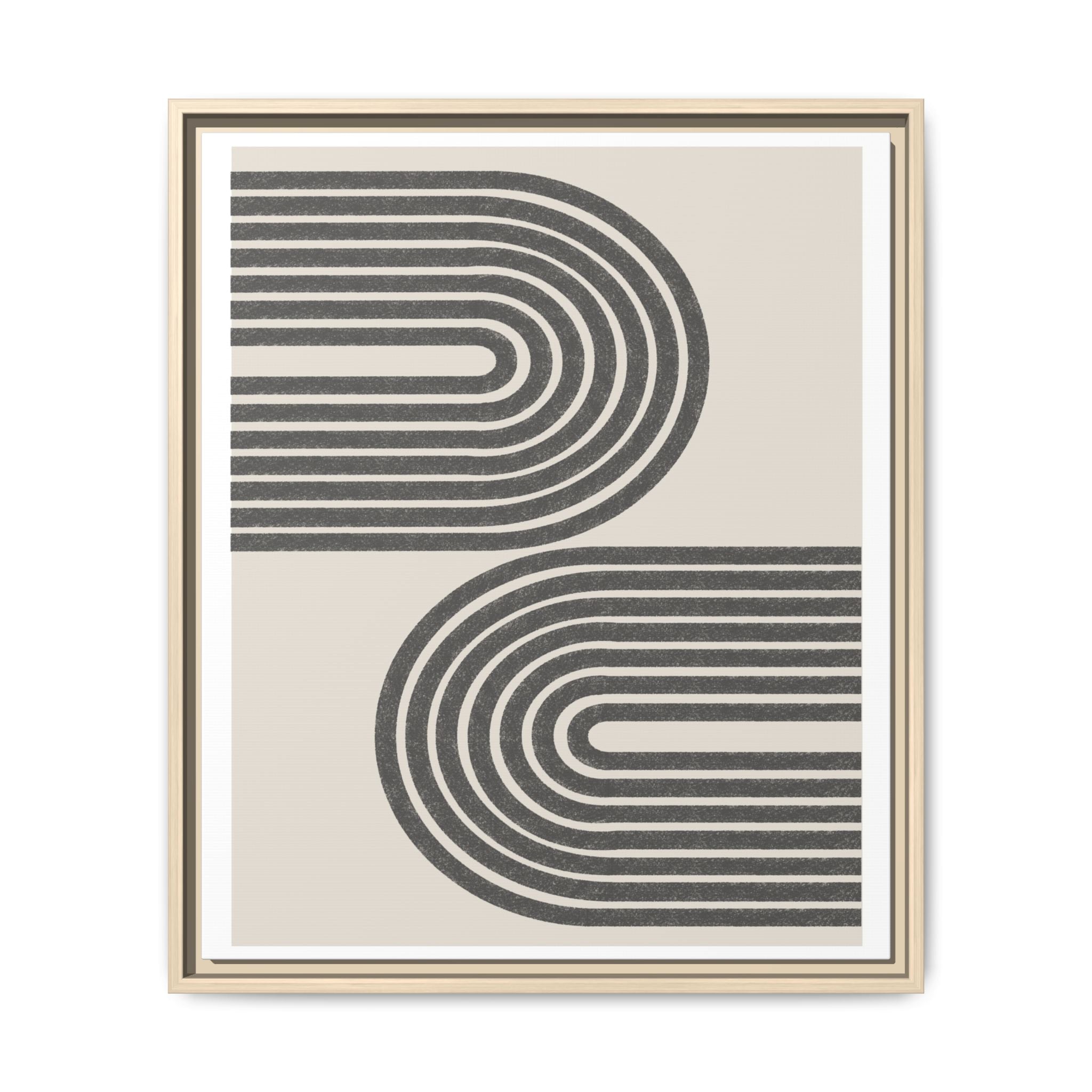 Twin Horizon Currents - Framed